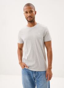 T-shirts T-shirt ajusté à col rond en jersey 7106 heren blauw
