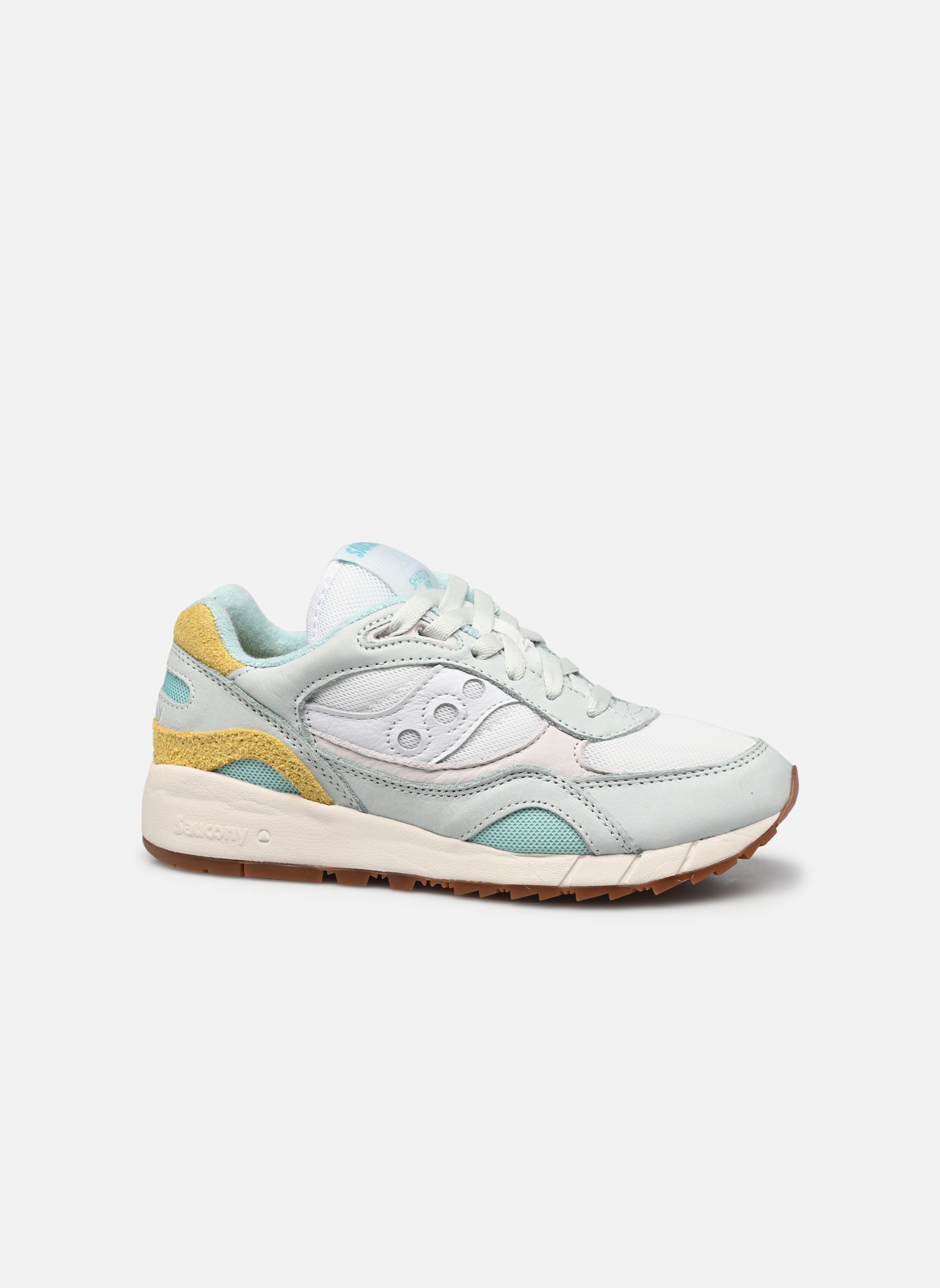 Lage sneakers Shadow 6000 W dames blauw Saucony Lage sneakers Shadow 6000 W dames blauw Turquoise/Yellow
