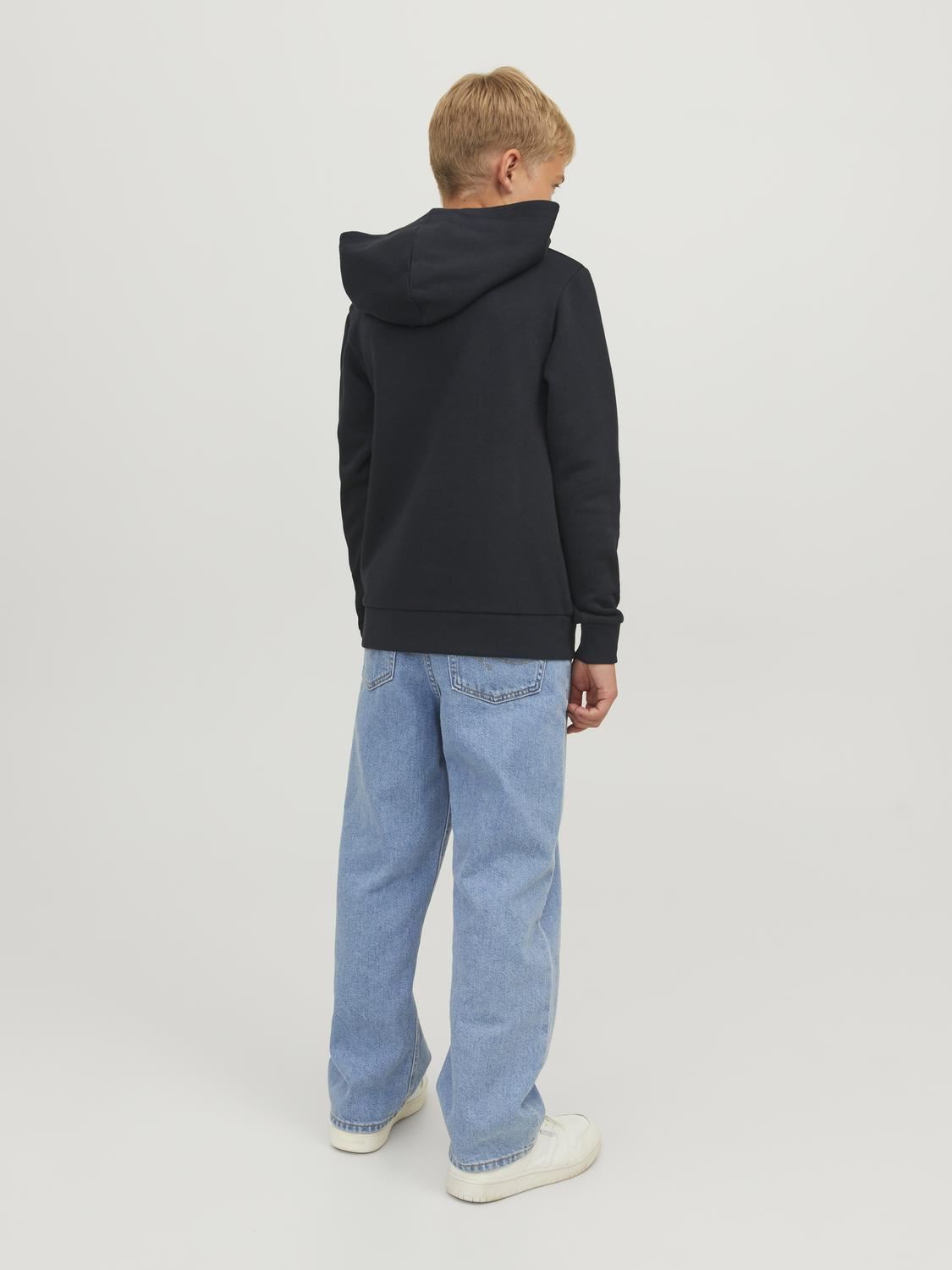 Sweats à capuche Jjecorp Logo Sweat Hood Noos Jr garçon noir Jack & Jones Sweats à capuche Jjecorp Logo Sweat Hood Noos Jr garçon noir BLACK
