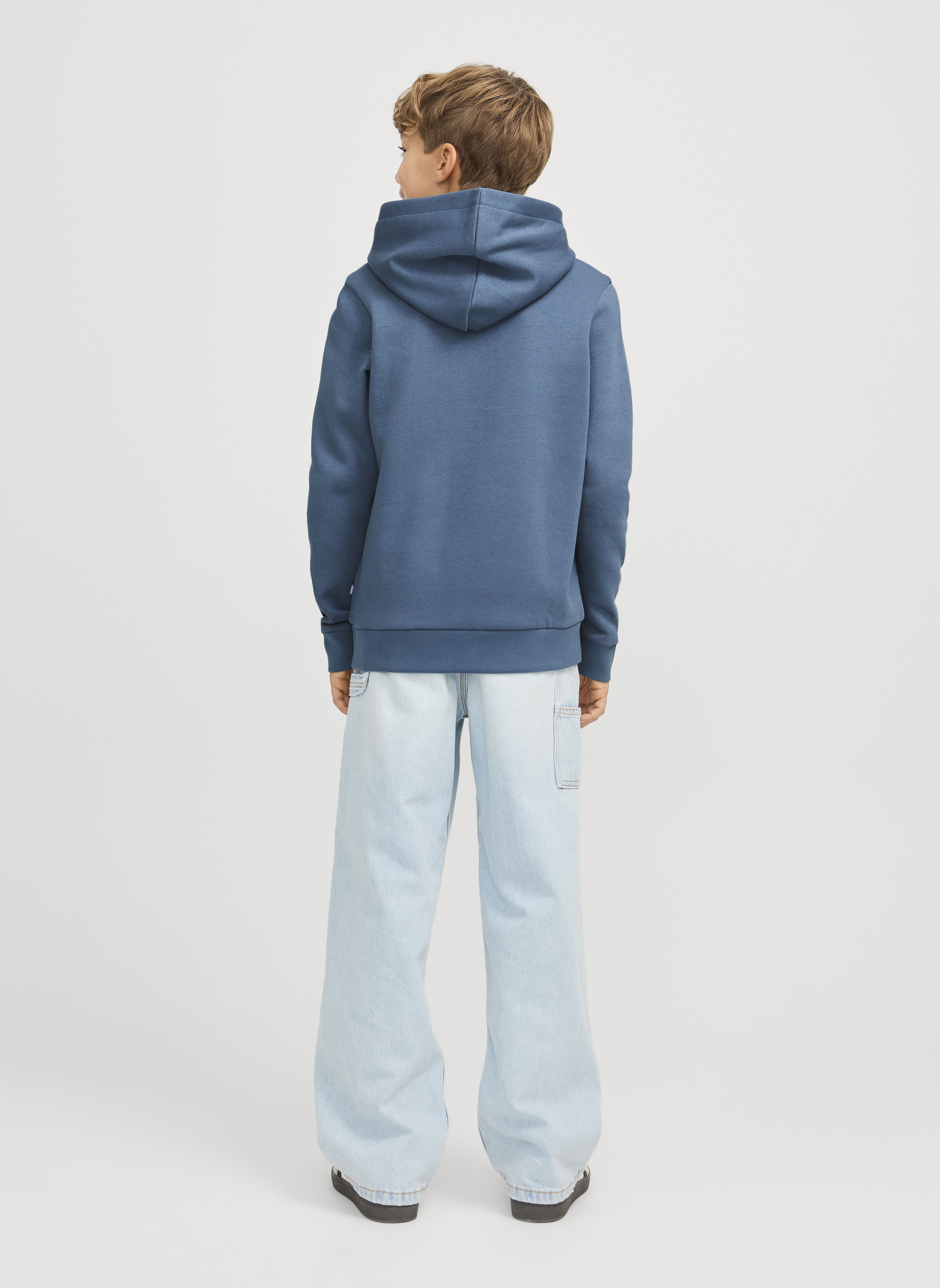 Sweats à capuche Jjecorp Logo Sweat Hood Noos Jr garçon bleu Jack & Jones Sweats à capuche Jjecorp Logo Sweat Hood Noos Jr garçon bleu OCEANVIEW