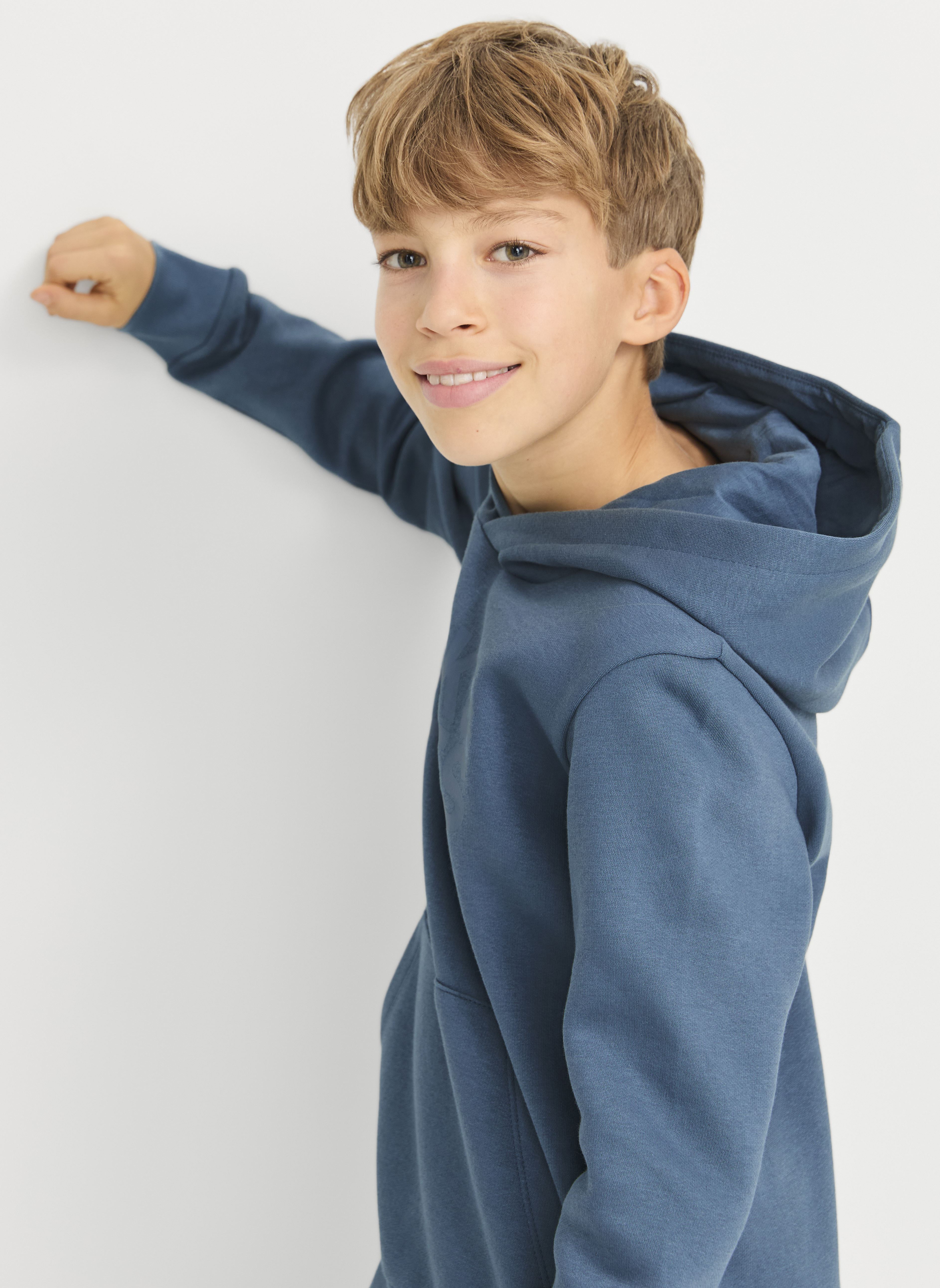 Felpa Con Cappuccio Ragazzo Jack & Jones Jjeplayer Sweat Hood Noos Jnr - Stile Danese