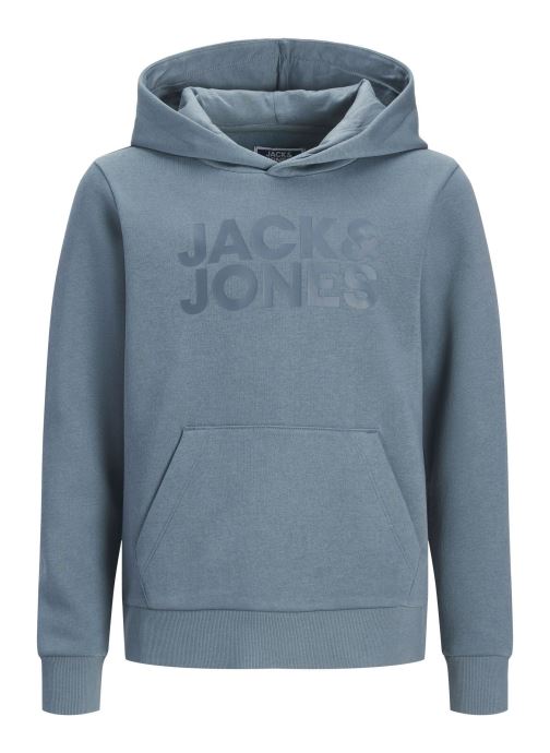Jack & Jones Kapuzenpullover Jjecorp Logo Sweat Hood Noos Jr jungen blau