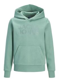Sweats à capuche Jjecorp Logo Sweat Hood Noos Jr garçon bleu