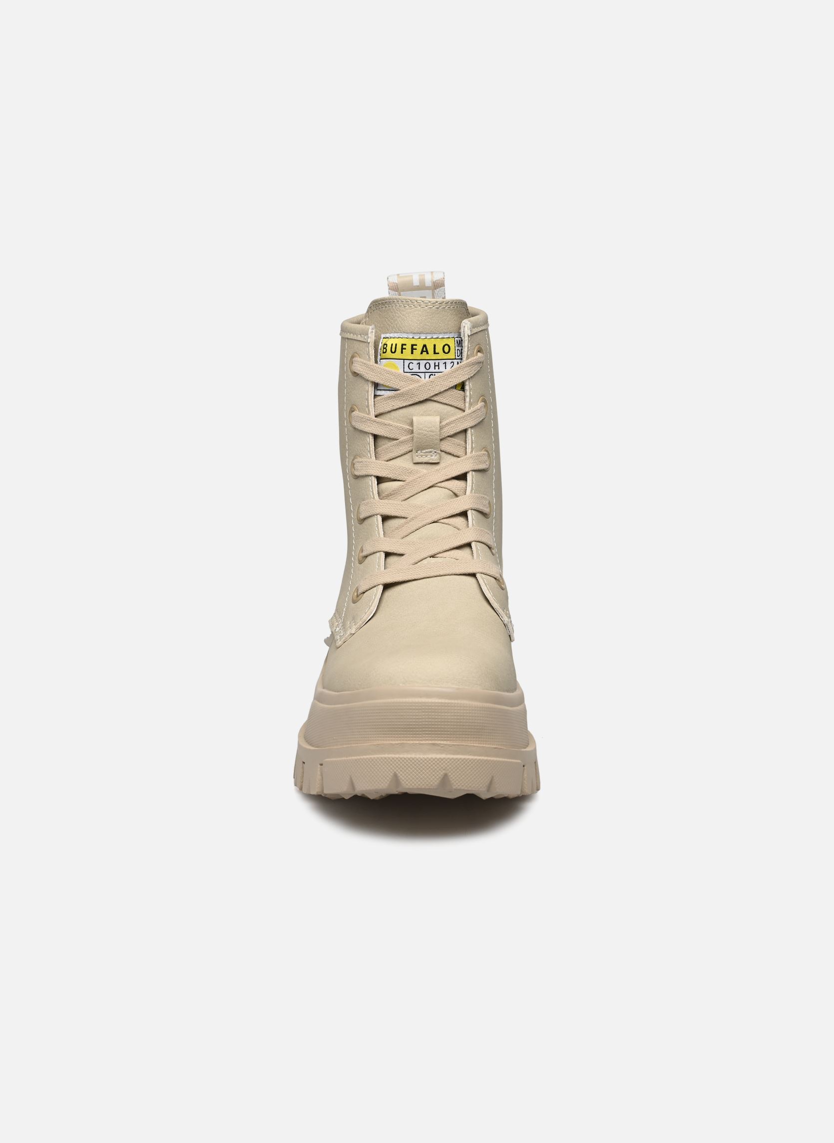 Geschnürte Stiefeletten ASPHA RLD damen beige Buffalo Geschnürte Stiefeletten ASPHA RLD damen beige CREAM