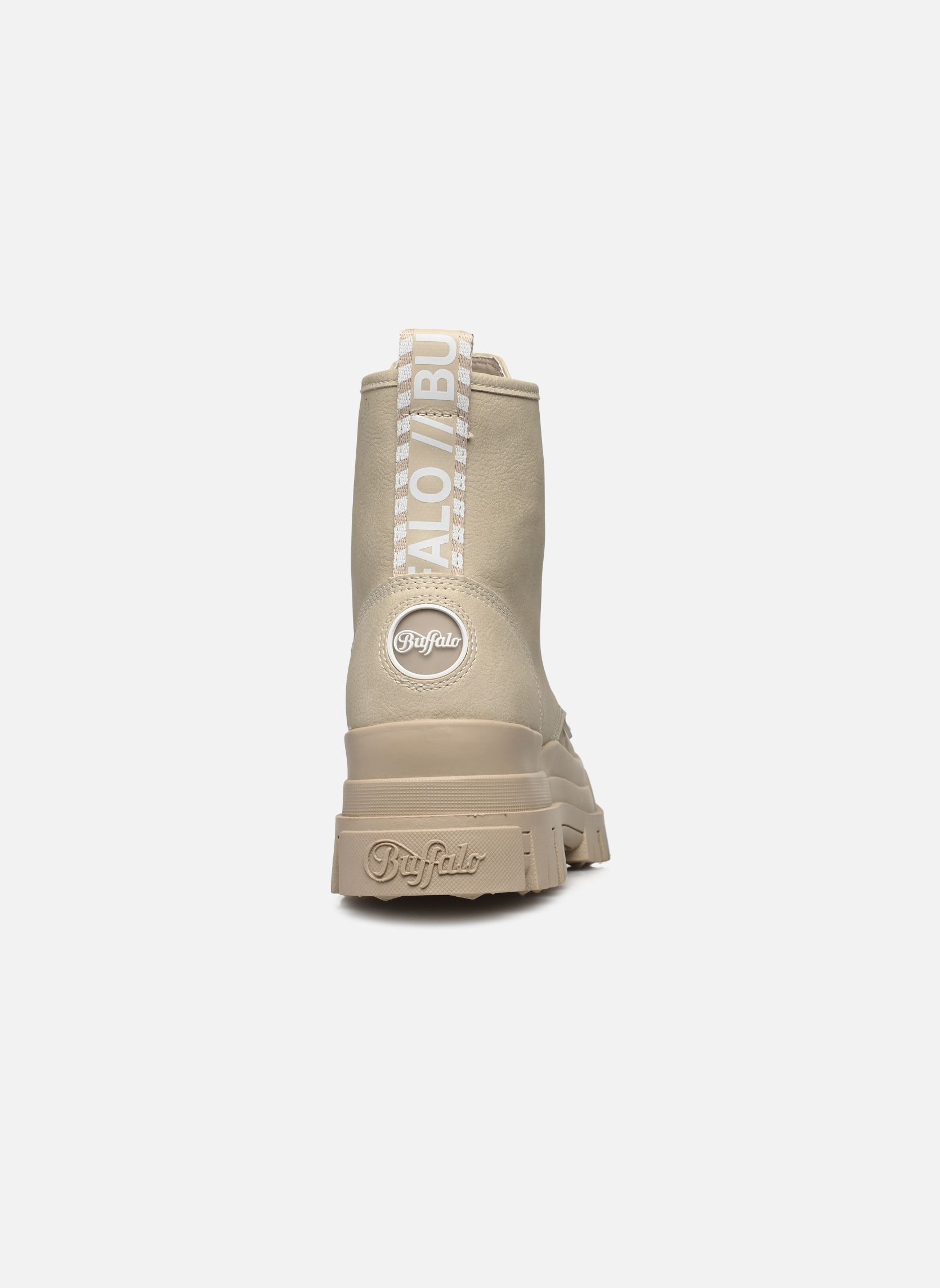 Geschnürte Stiefeletten ASPHA RLD damen beige Buffalo Geschnürte Stiefeletten ASPHA RLD damen beige CREAM