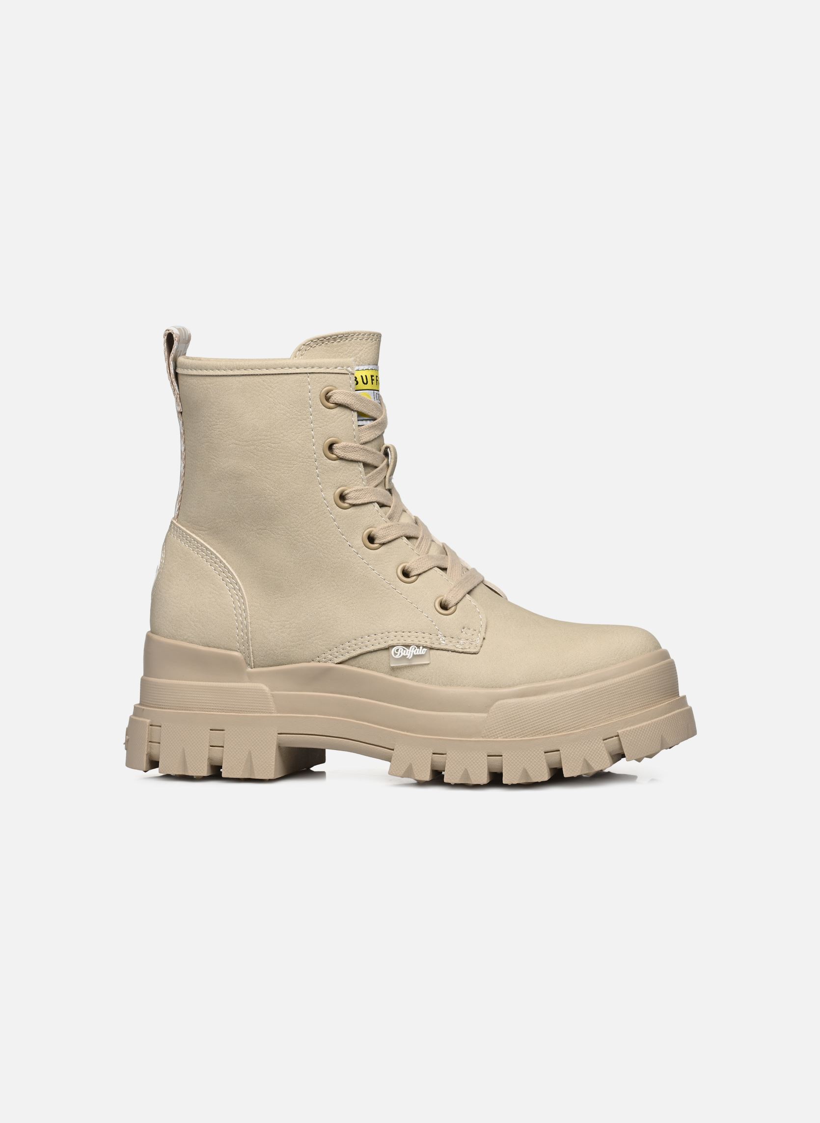 Geschnürte Stiefeletten ASPHA RLD damen beige Buffalo Geschnürte Stiefeletten ASPHA RLD damen beige CREAM