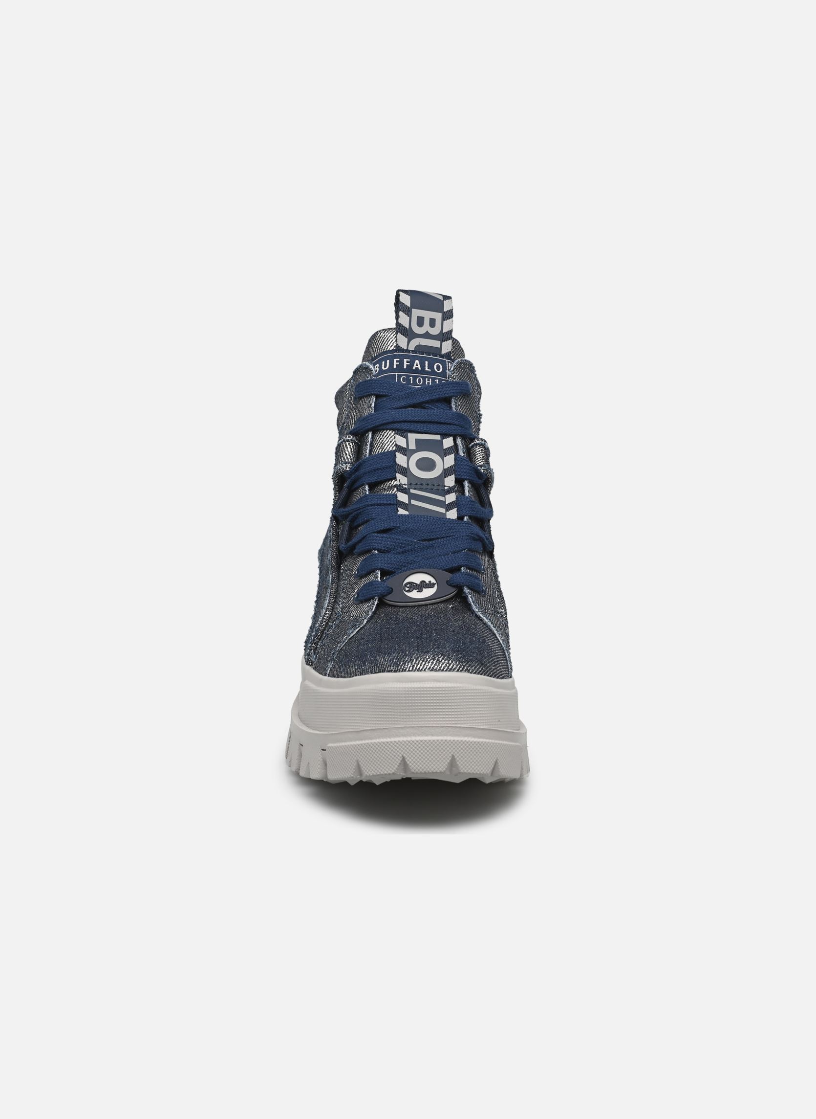 Veterlaarsjes Aspha Nc Mid dames zilver Buffalo Veterlaarsjes Aspha Nc Mid dames zilver BLUE/SILVER
