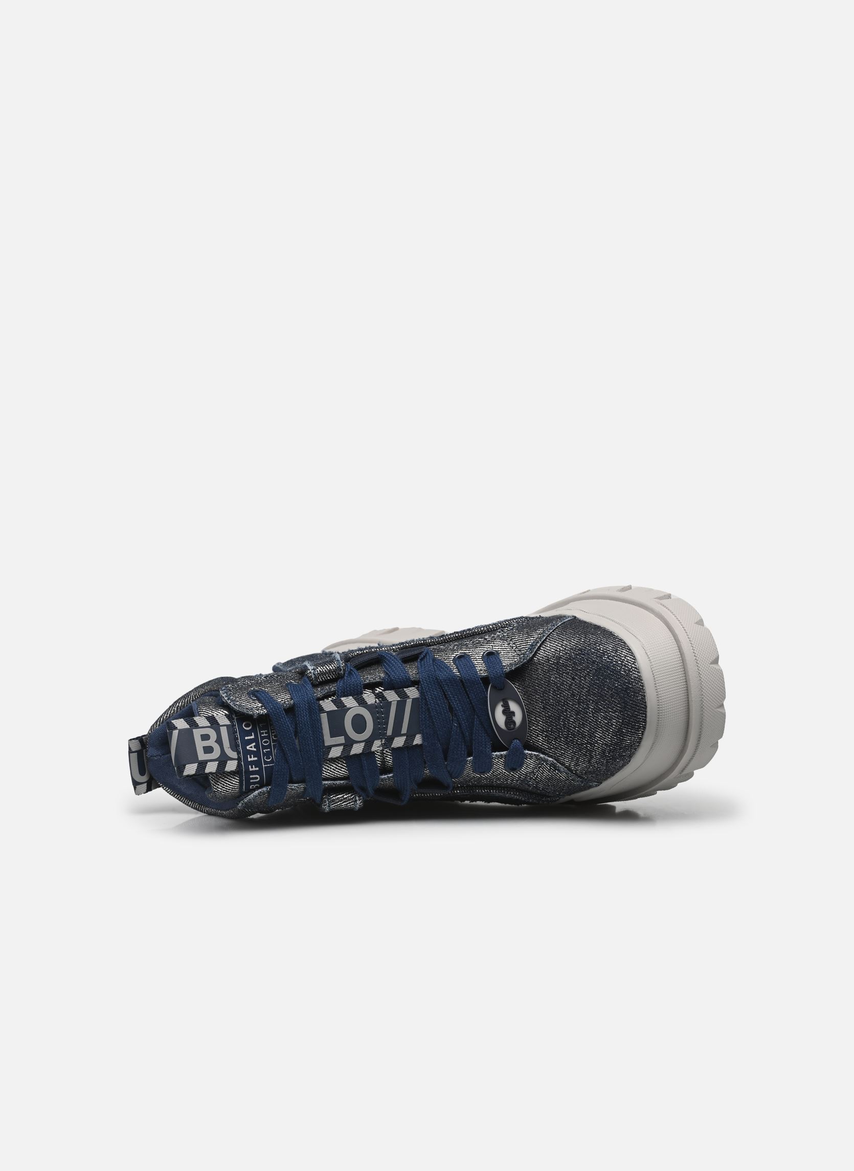 Veterlaarsjes Aspha Nc Mid dames zilver Buffalo Veterlaarsjes Aspha Nc Mid dames zilver BLUE/SILVER