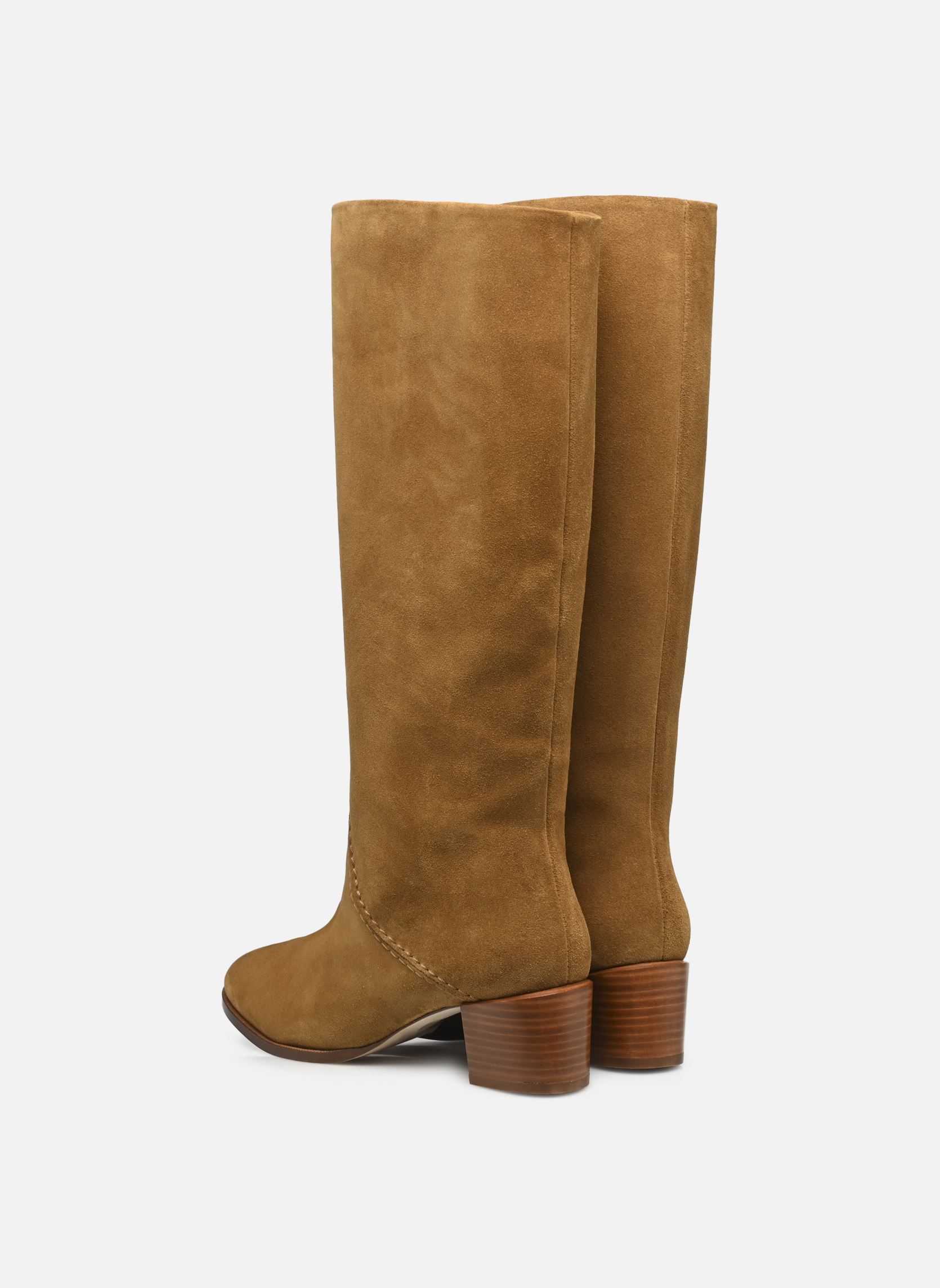 Botas Bottes 45Mm En Cuir Suede mujer amarillo Vanessa Bruno Botas Bottes 45Mm En Cuir Suede mujer amarillo BISCUIT