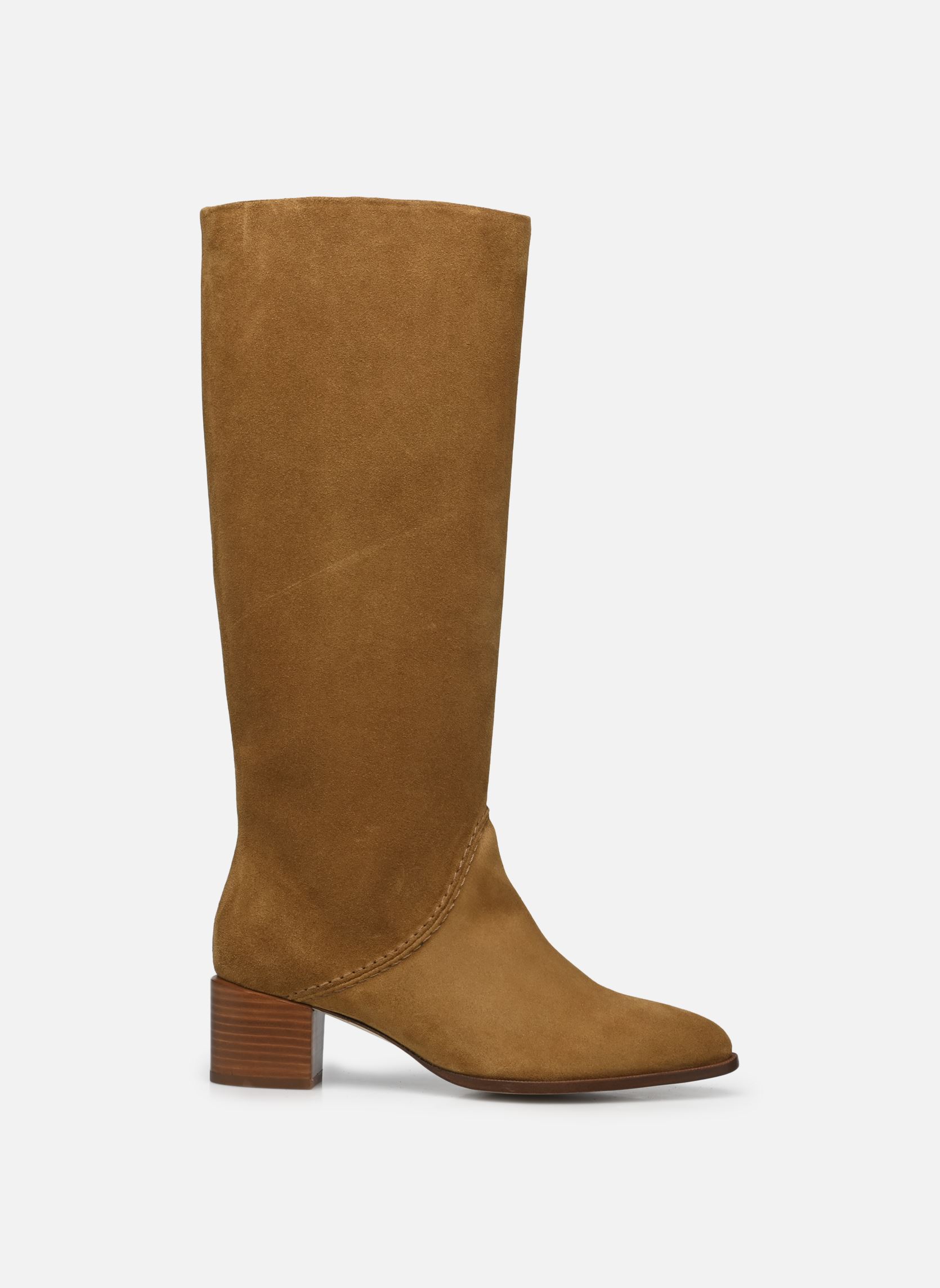 Botas Bottes 45Mm En Cuir Suede mujer amarillo Vanessa Bruno Botas Bottes 45Mm En Cuir Suede mujer amarillo BISCUIT
