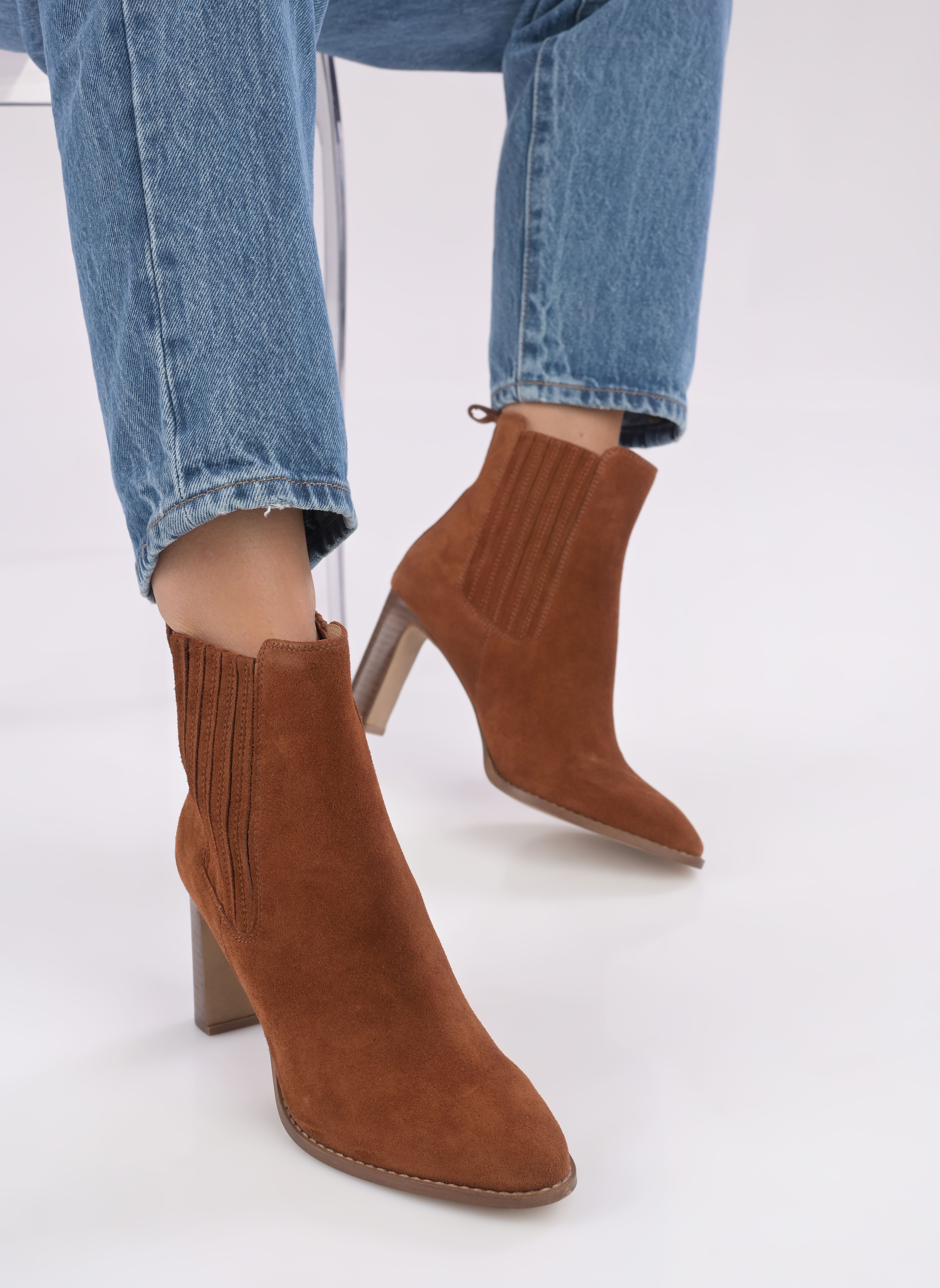 Niedrige Ankle Boots Tibiaco damen braun Georgia Rose Niedrige Ankle Boots Tibiaco damen braun COGNAC