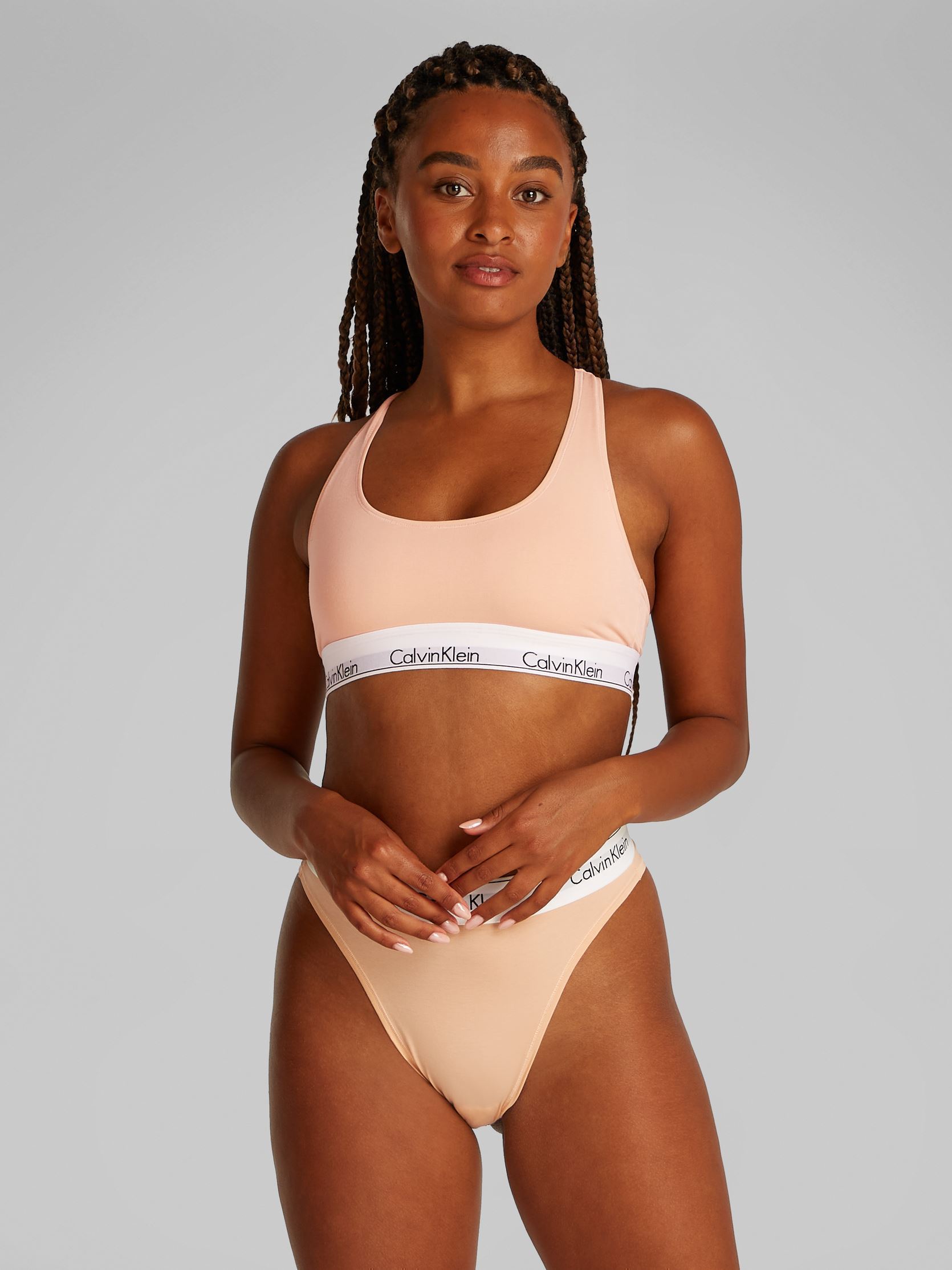 Bustiers Bralette Modern Cotton 0000F3785E damen rosa Calvin Klein Bustiers Bralette Modern Cotton 0000F3785E damen rosa MELON FRENZY