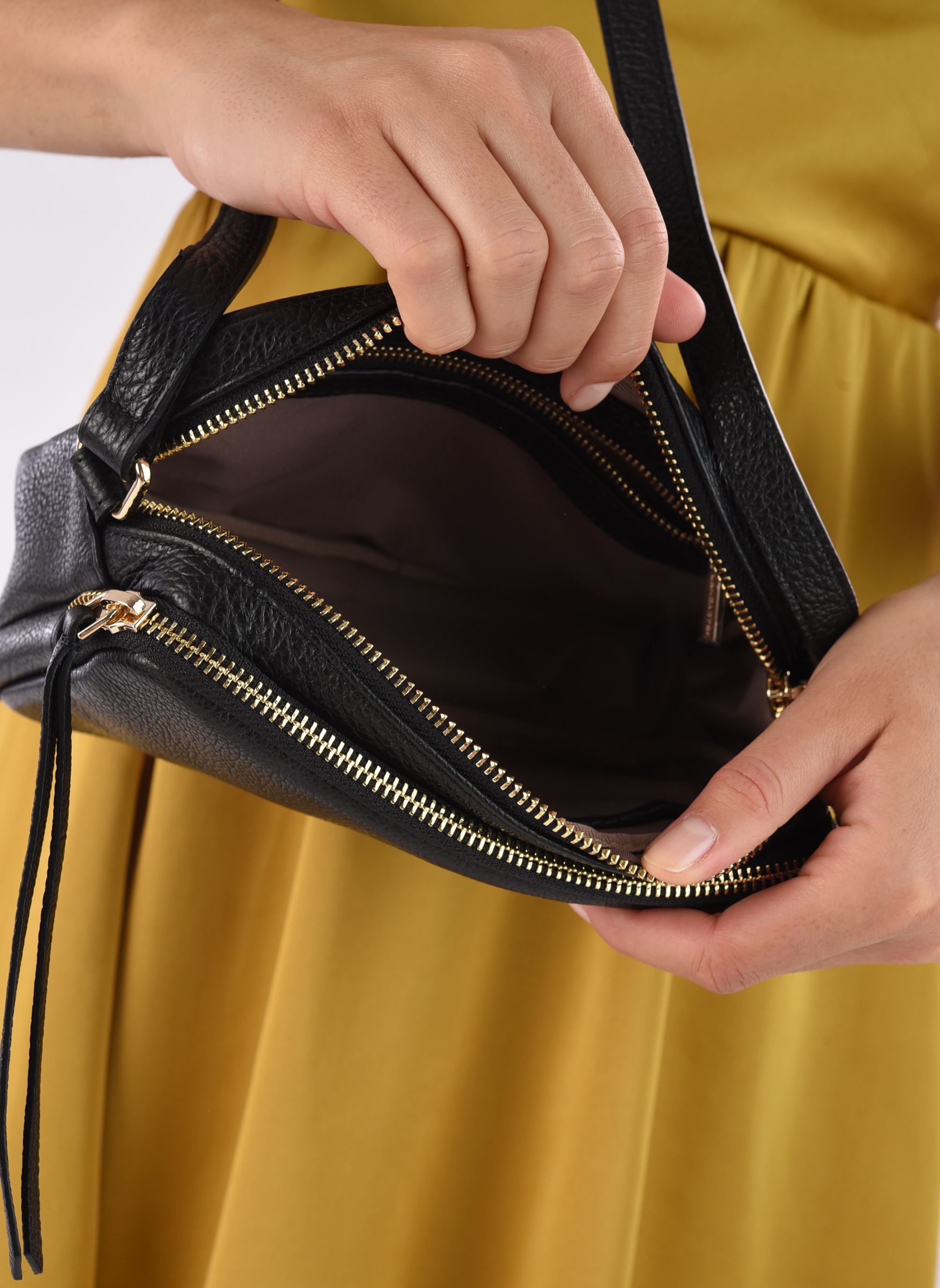 Umhängetaschen Trotteur Zippée Dune damen schwarz Lancaster Umhängetaschen Trotteur Zippée Dune damen schwarz NOIR