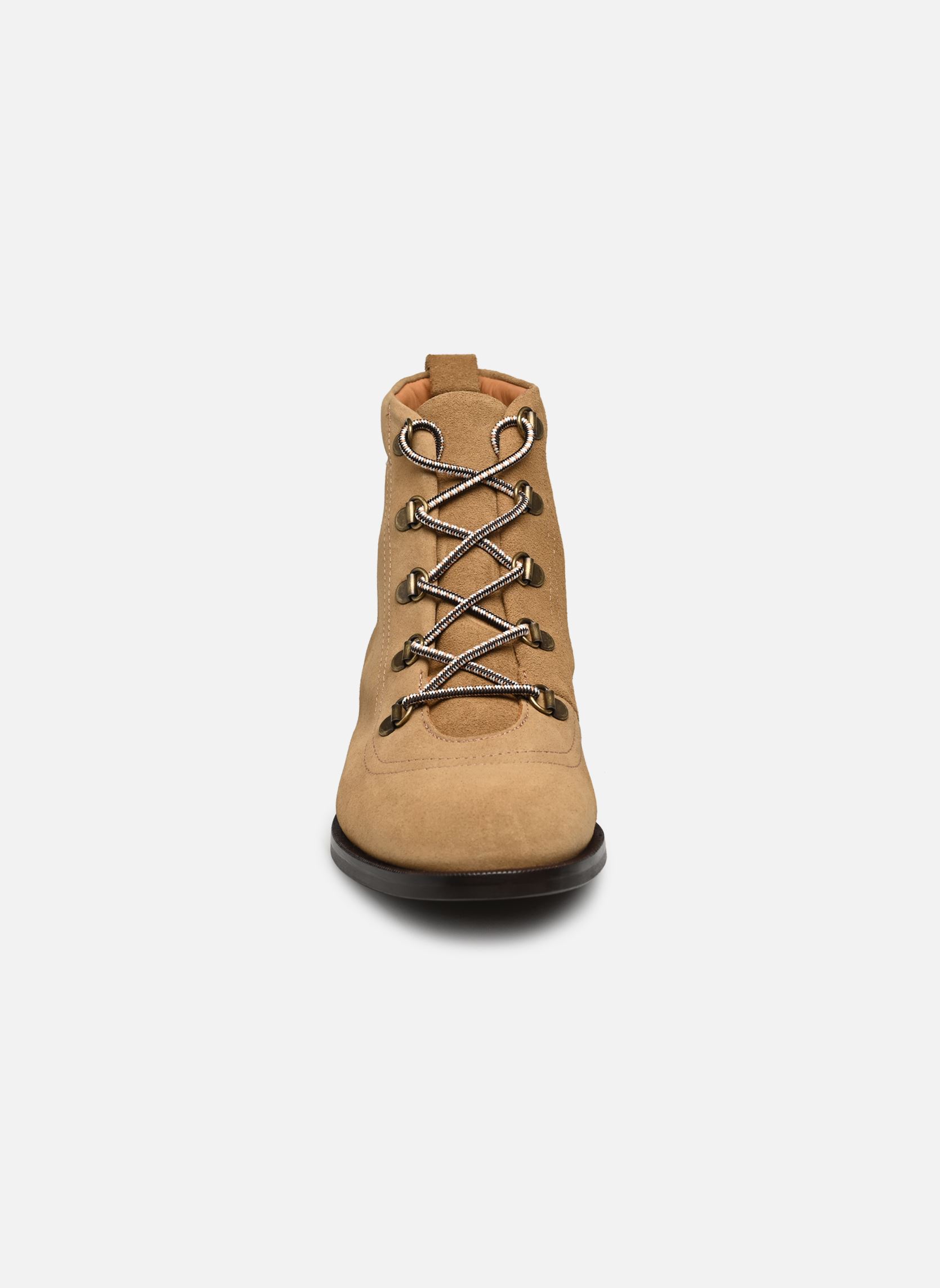 Geschnürte Stiefeletten Raso damen braun Naguisa Geschnürte Stiefeletten Raso damen braun CAMEL