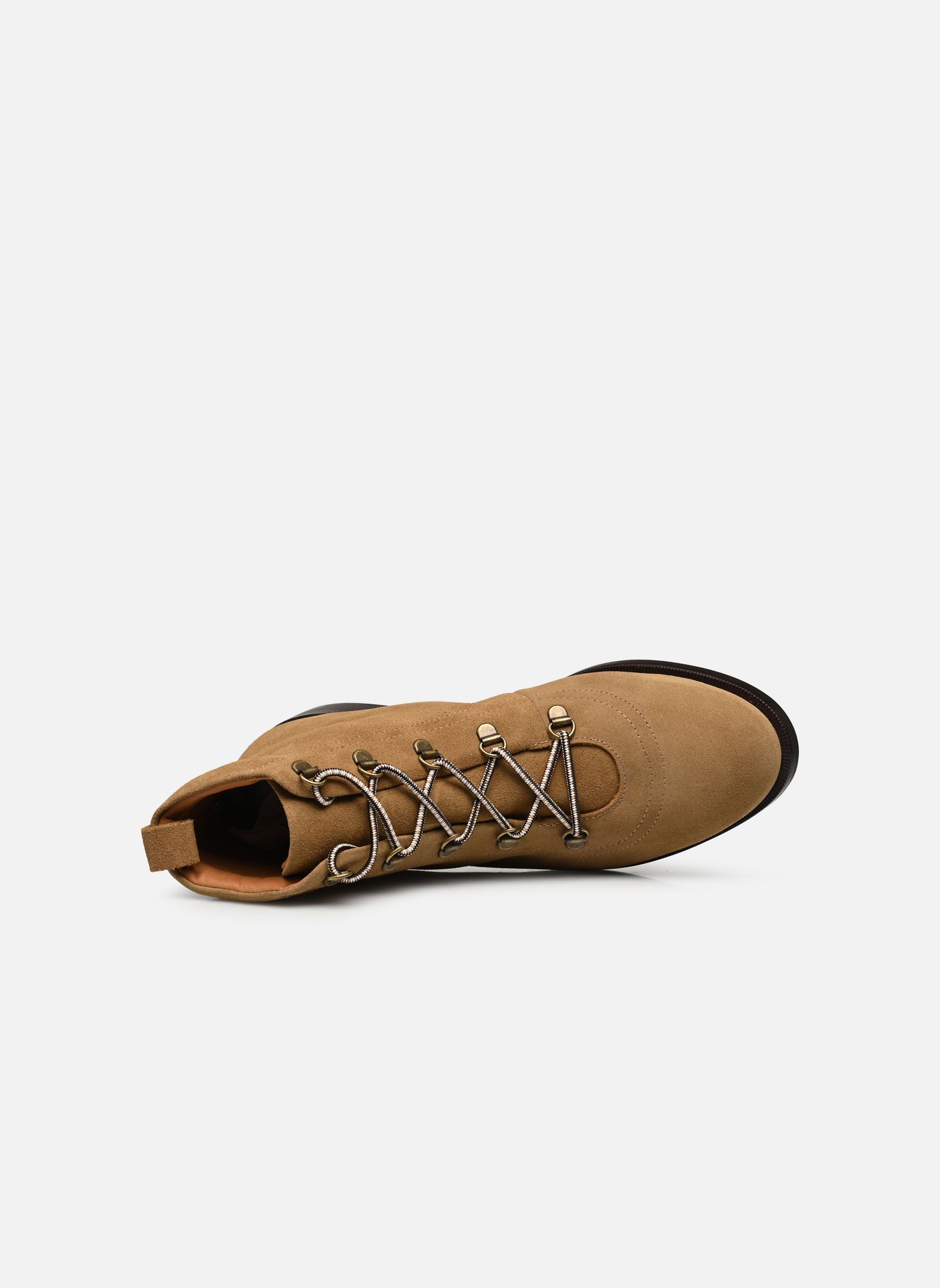 Geschnürte Stiefeletten Raso damen braun Naguisa Geschnürte Stiefeletten Raso damen braun CAMEL
