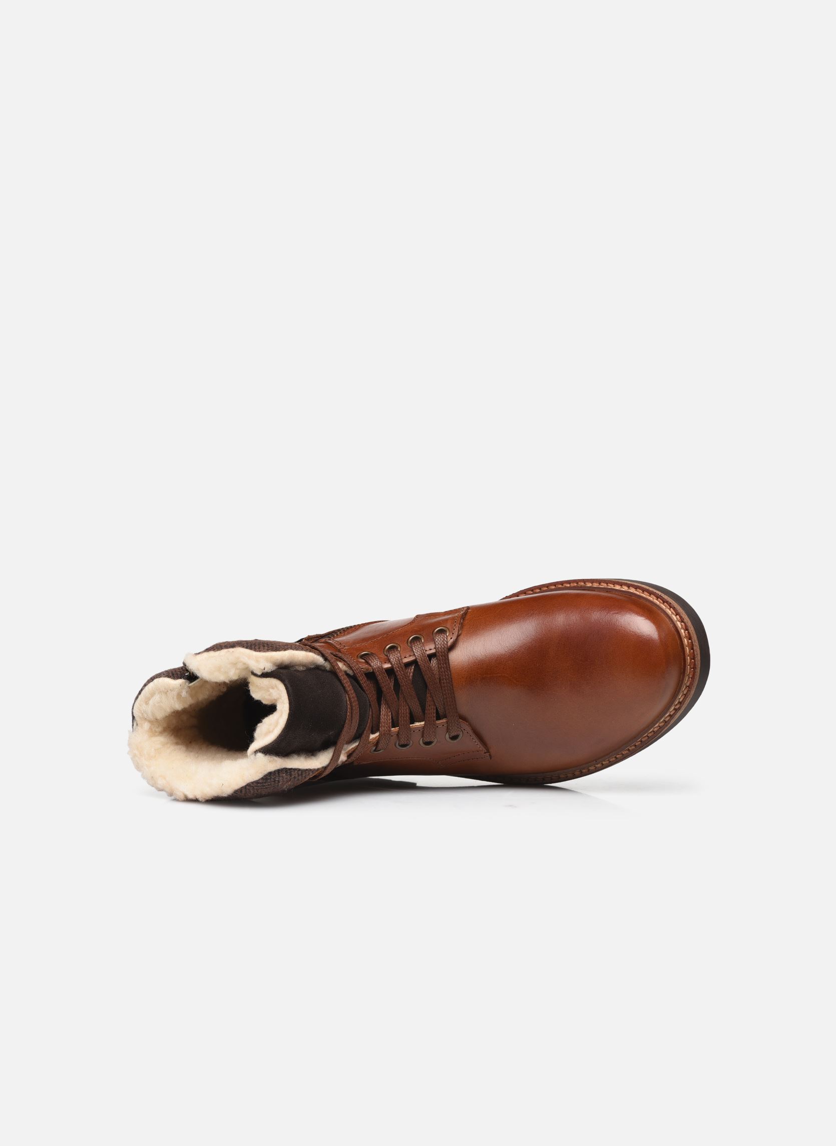 Bottines à lacets WETOW homme marron Marvin&Co Bottines à lacets WETOW homme marron FONCÉ