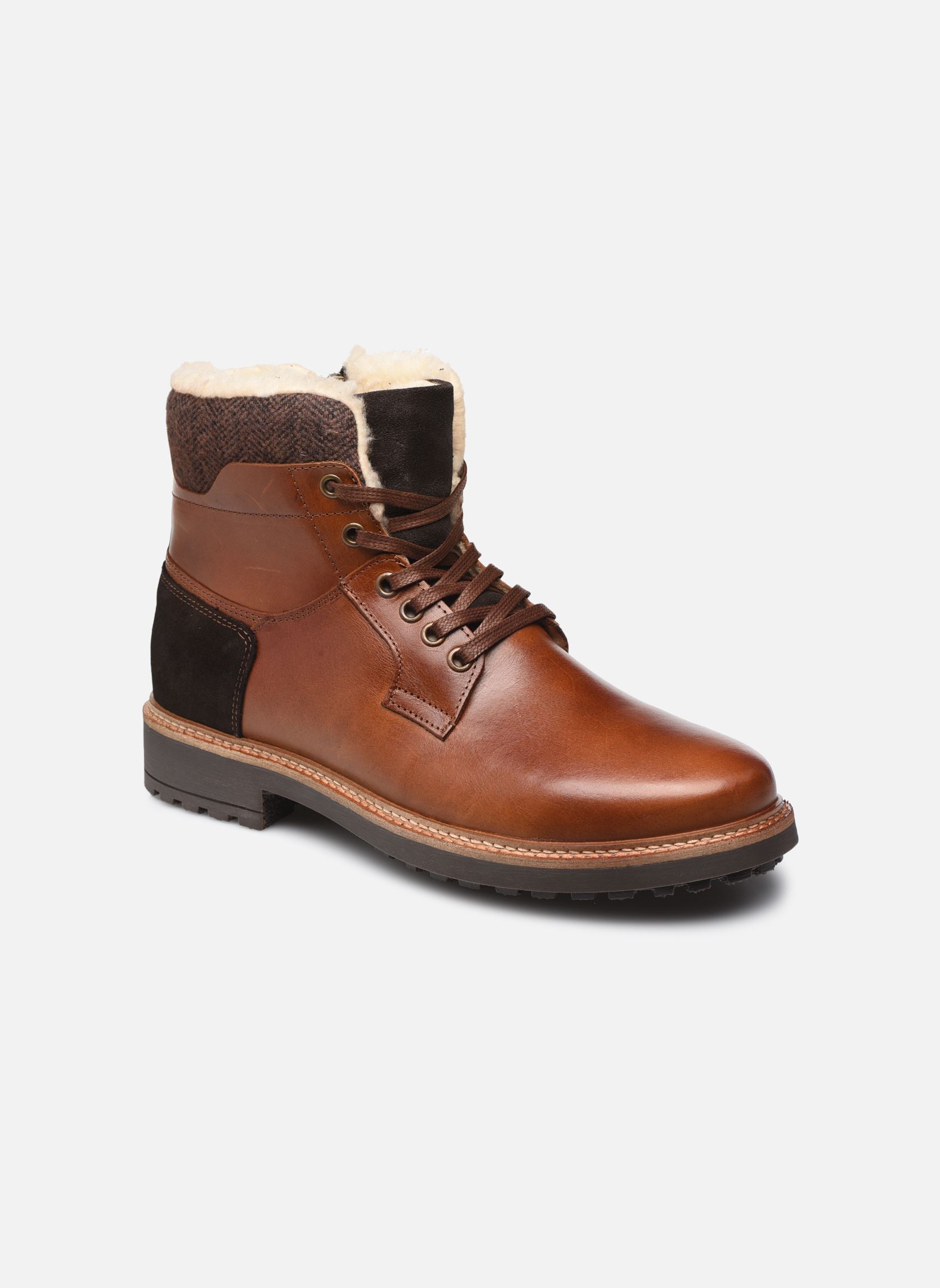Bottines à lacets WETOW homme marron Marvin&Co Bottines à lacets WETOW homme marron FONCÉ