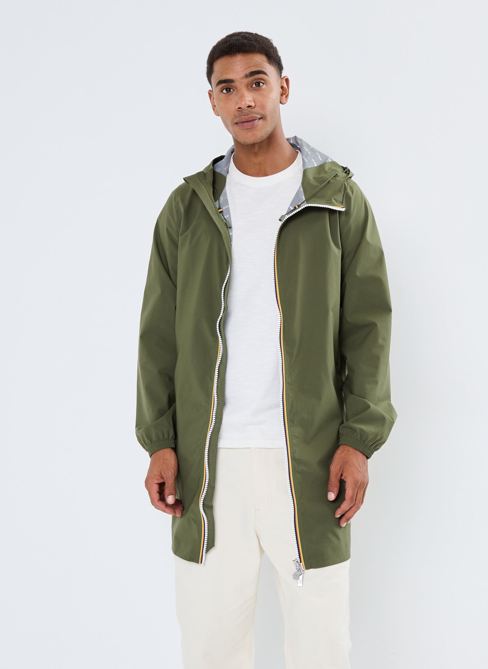 Blouson K Way Veste longue à capuche Thomas US