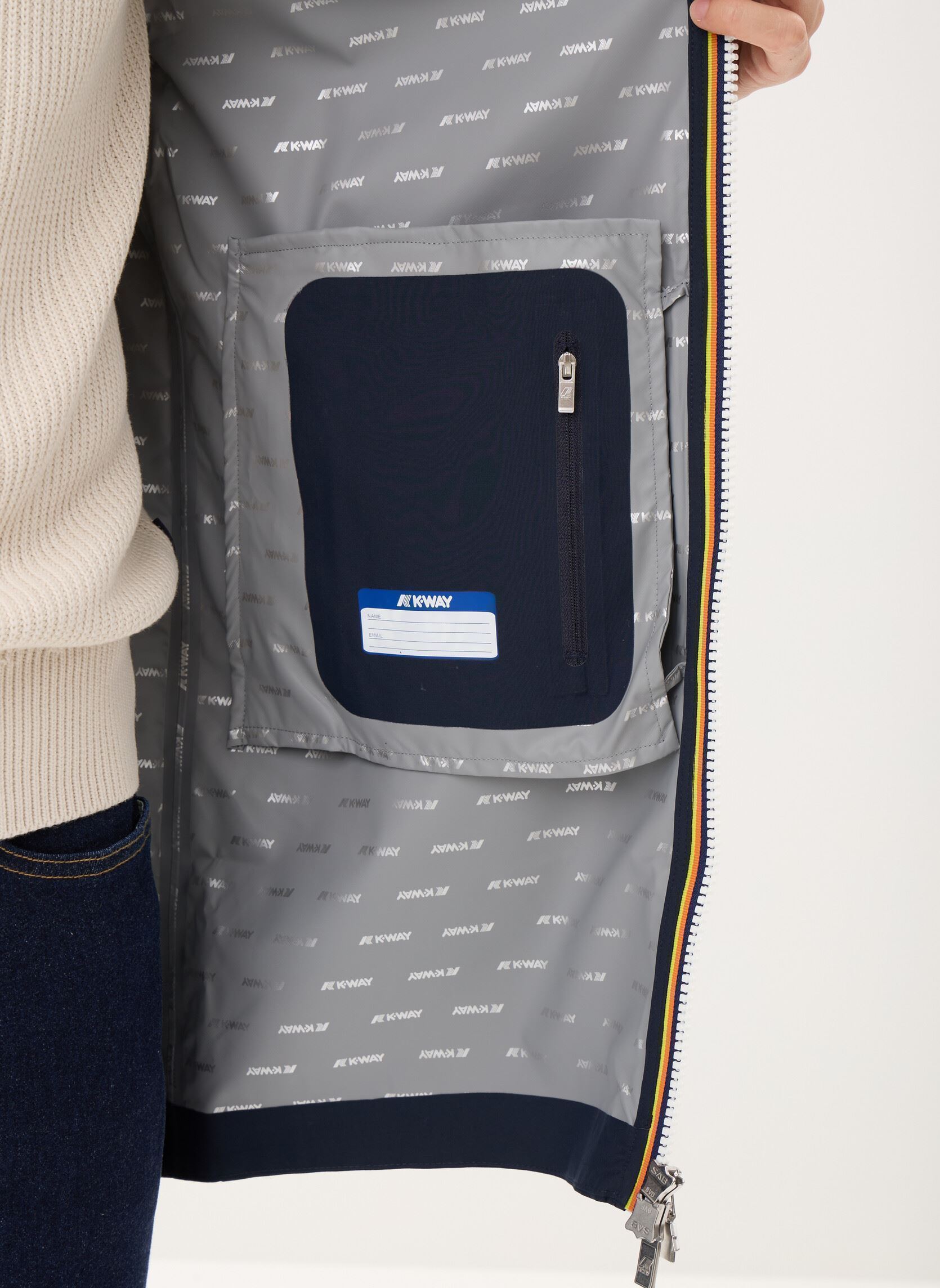 Vestes imperméables Thomas Stretch Dot homme bleu K-Way Vestes imperméables Thomas Stretch Dot homme bleu DEPHT BLUE
