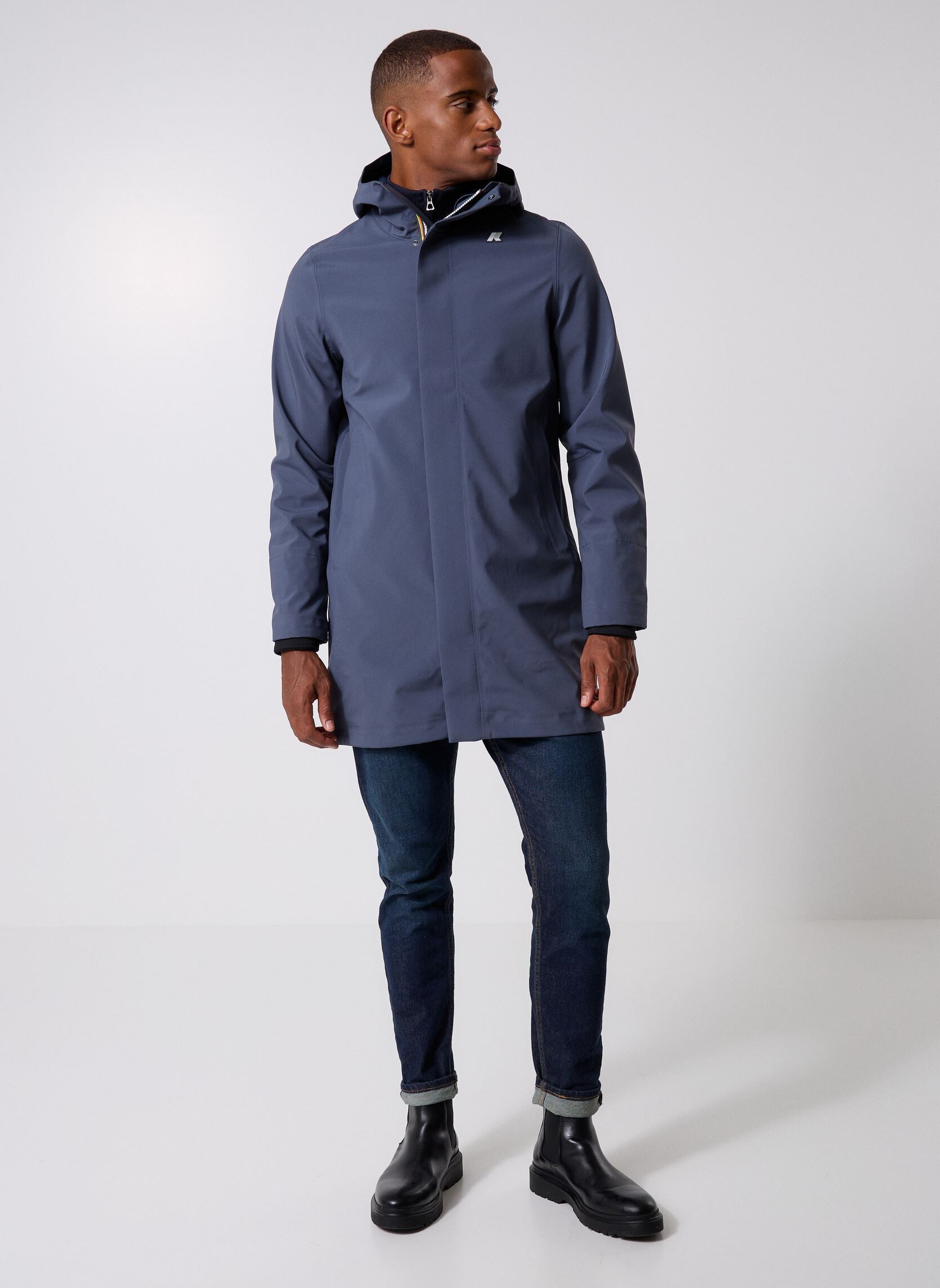 Waterdichte jassen Thomas Bonded heren blauw K-Way Waterdichte jassen Thomas Bonded heren blauw BLUE AIRFORCE - BLUE DEPTH