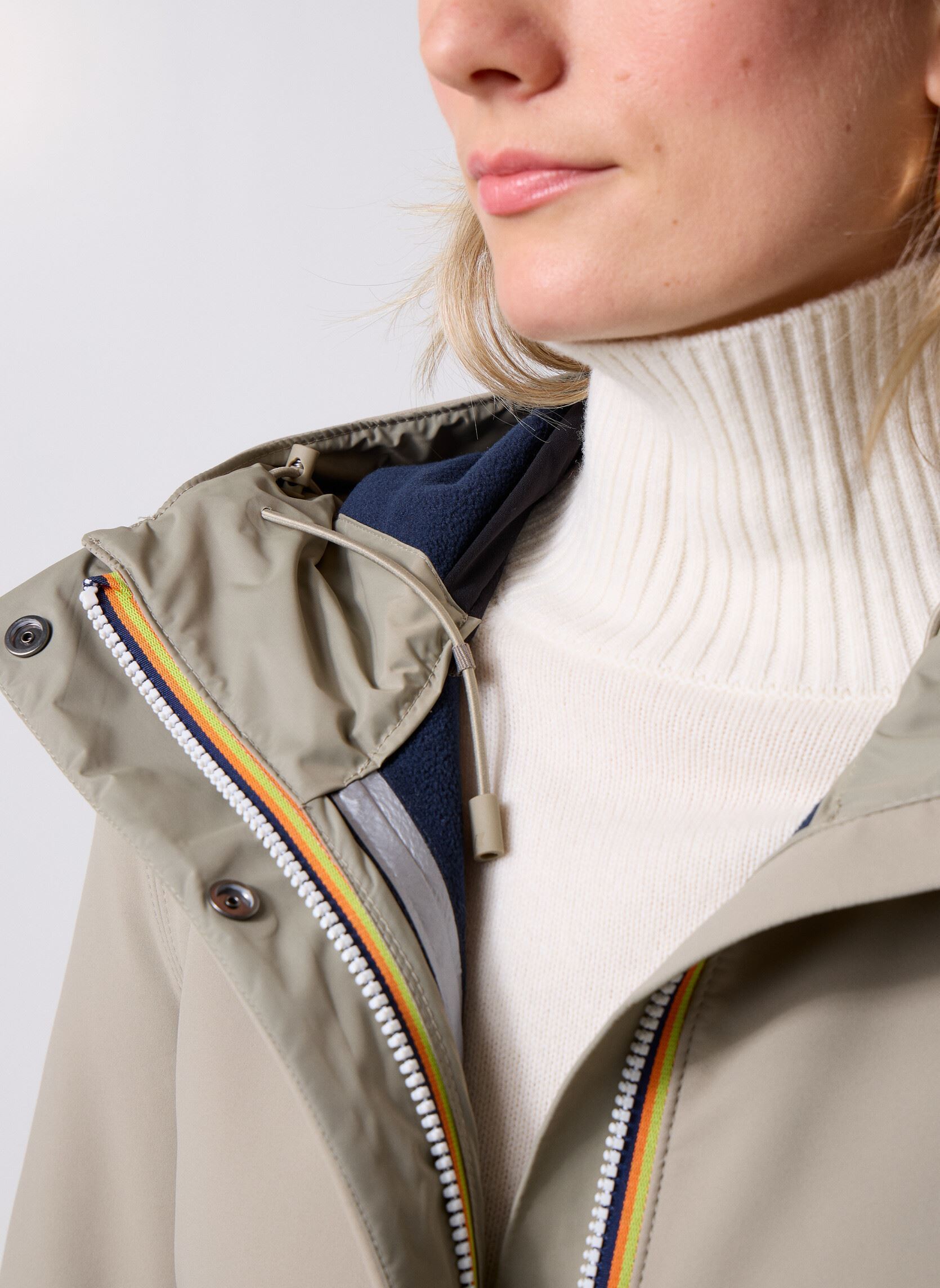 Vestes imperméable Stephy Bonded femme marron K-Way Vestes imperméable Stephy Bonded femme marron GREEN OAK - BLUE DEPTH