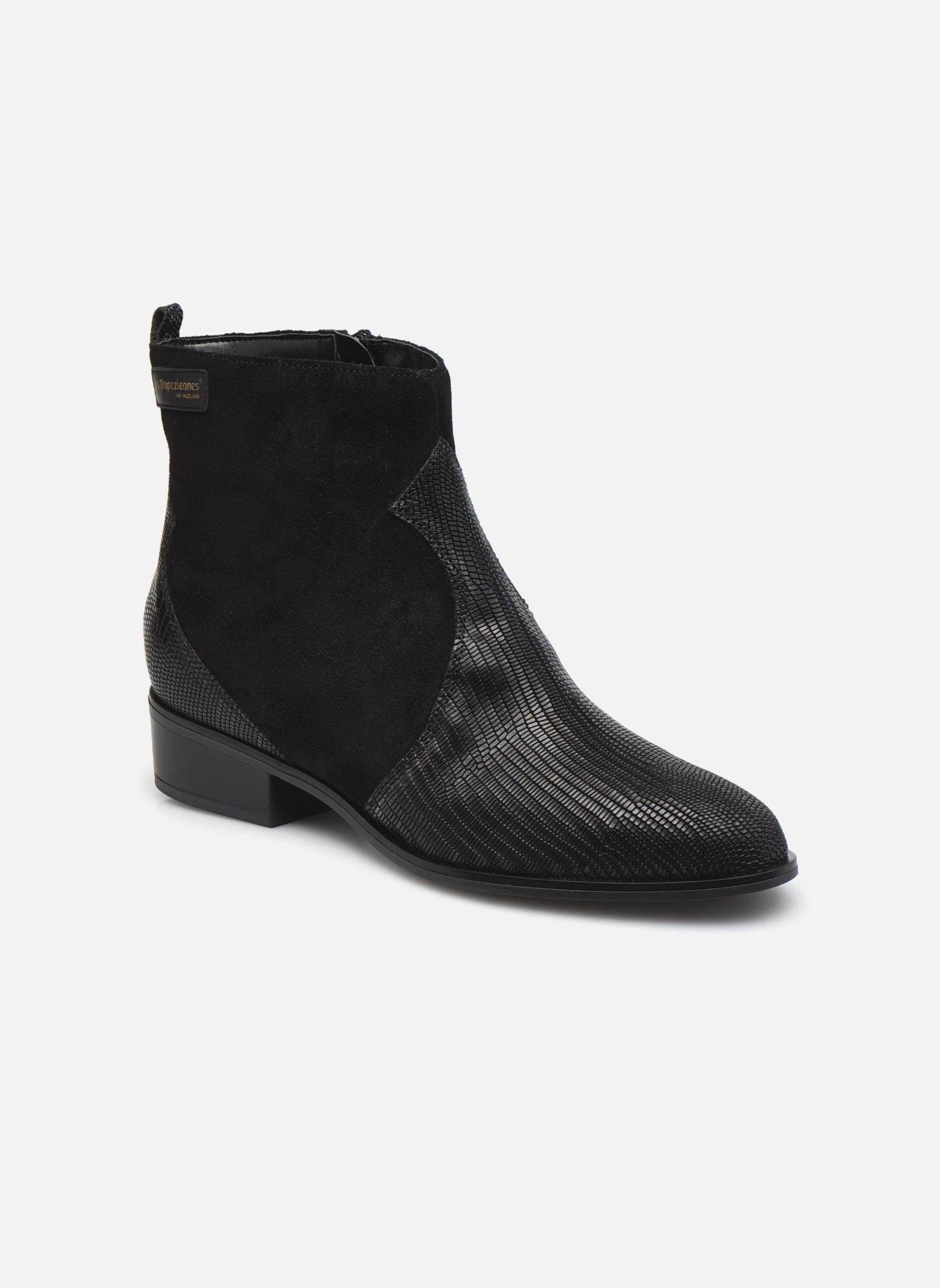 Niedrige Ankle Boots SOFIA damen schwarz Les Tropéziennes par M Belarbi Niedrige Ankle Boots SOFIA damen schwarz NOIR LEZARD