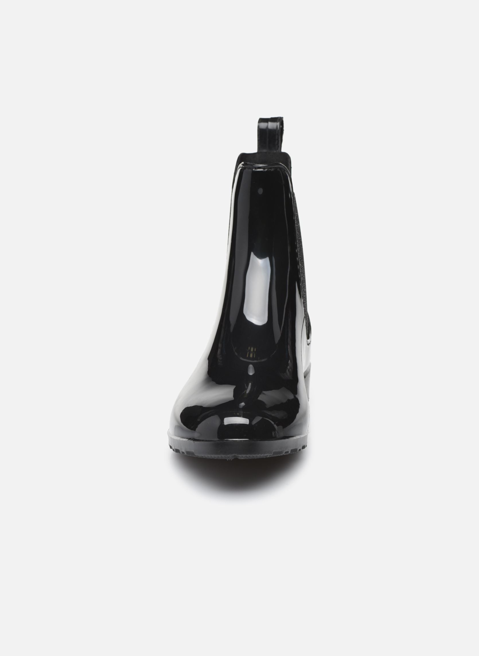 Bottes de pluie RAINBOO femme noir Les Tropéziennes par M Belarbi Bottes de pluie RAINBOO femme noir NOIR/ARGENT