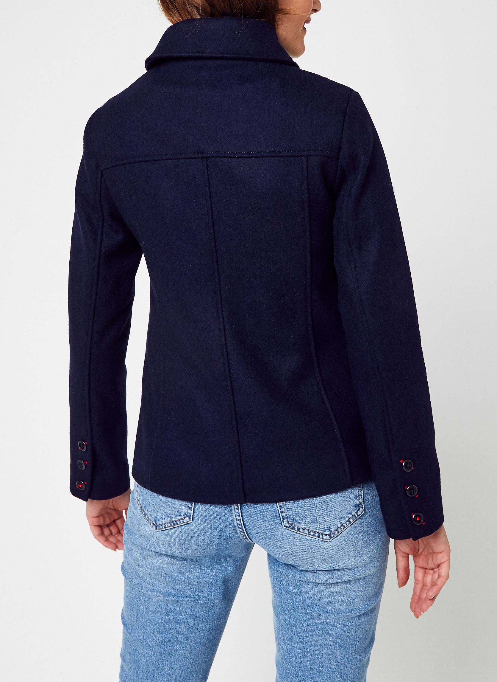Manteaux classiques Caban court femme bleu Armor Lux Manteaux classiques Caban court femme bleu D85 RICH NAVY
