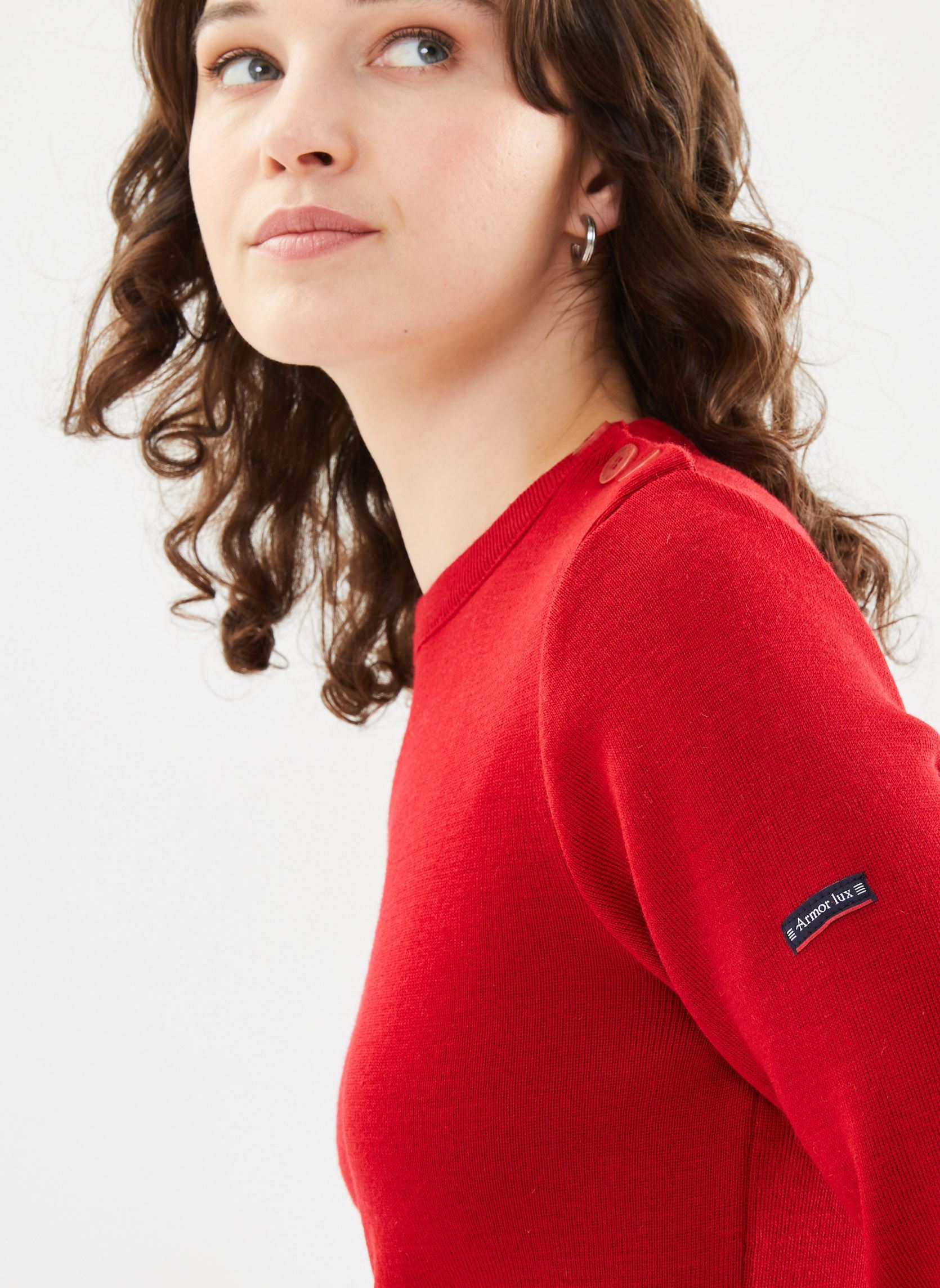 Pulls Pull marin femme rouge Armor Lux Pulls Pull marin femme rouge 296 BRAISE