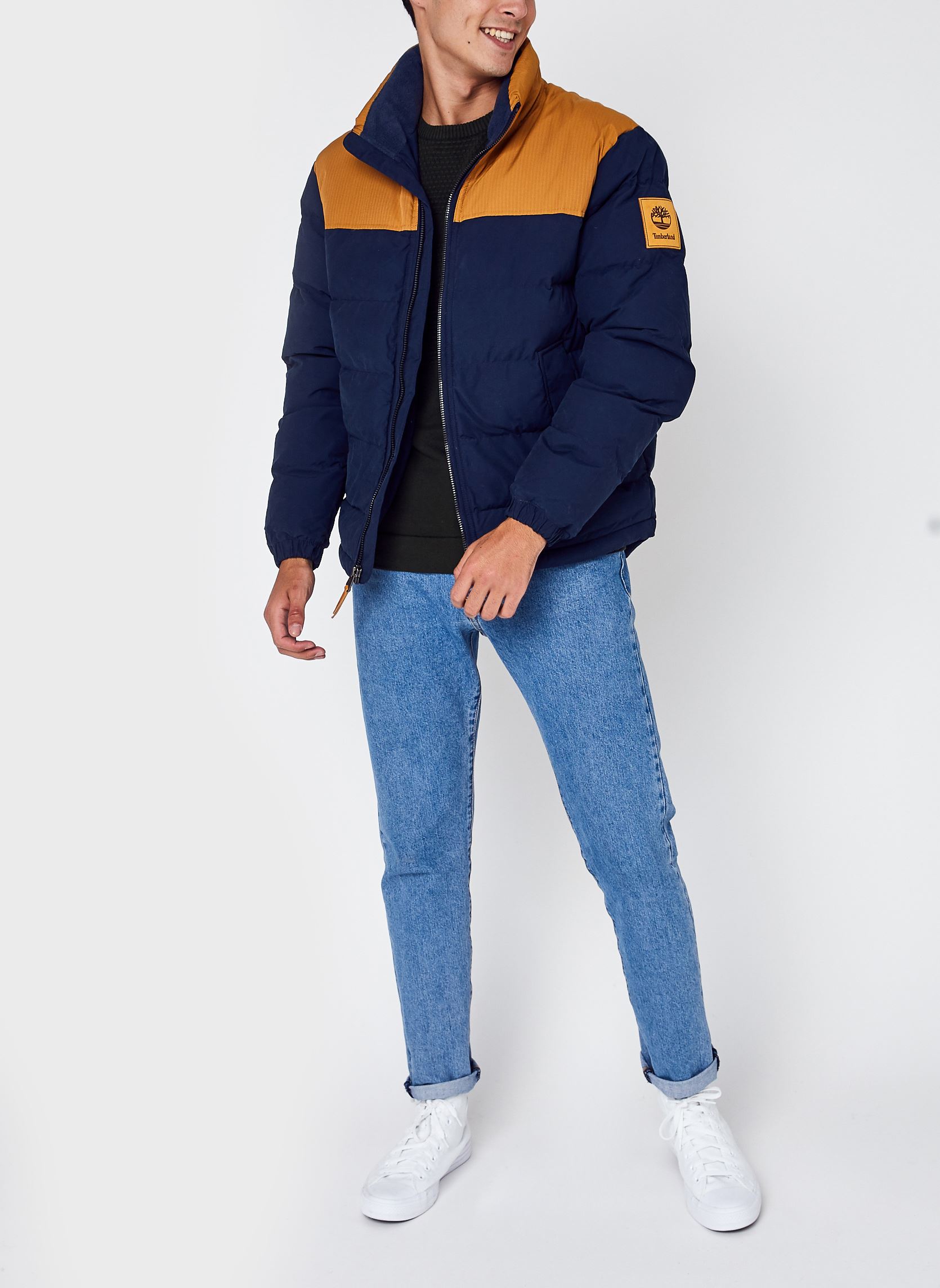 Doudounes Welch Mountain Puffer Jacket homme bleu Timberland Doudounes Welch Mountain Puffer Jacket homme bleu Wheat Boot-Dark Sapphire
