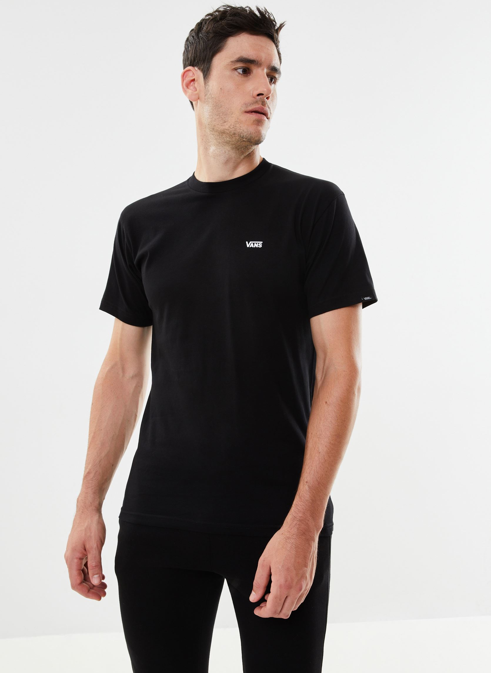 Tee-shirts Mn Left Chest Logo Tee homme noir Vans Tee-shirts Mn Left Chest Logo Tee homme noir BLACKWHITE