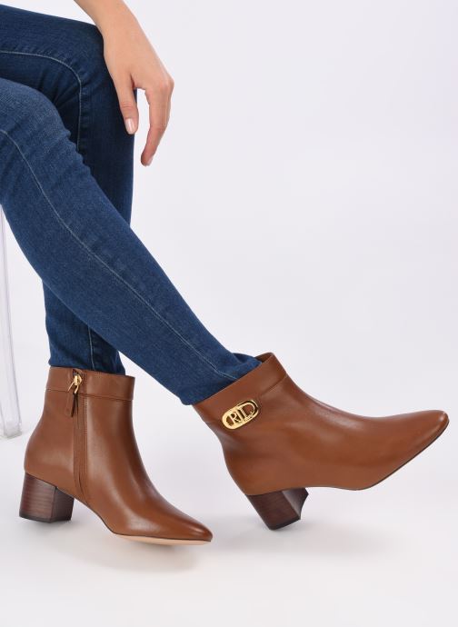 Lauren Ralph Lauren WYNNE (Bruin) - Boots en enkellaarsjes chez Sarenza  (511821) ralph lauren enkellaarzen