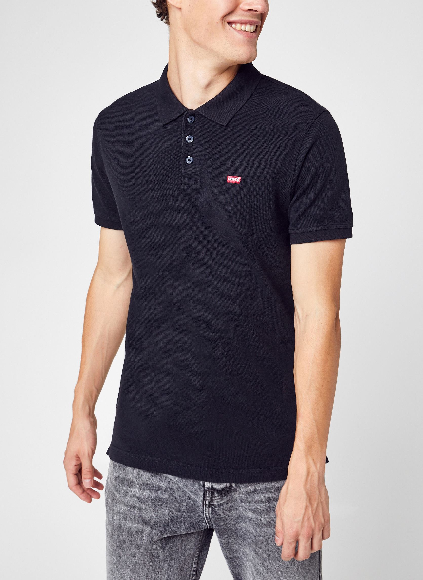 Polos New Levis Hm Polo homme noir Levi's Polos New Levis Hm Polo homme noir MINERAL BLACK