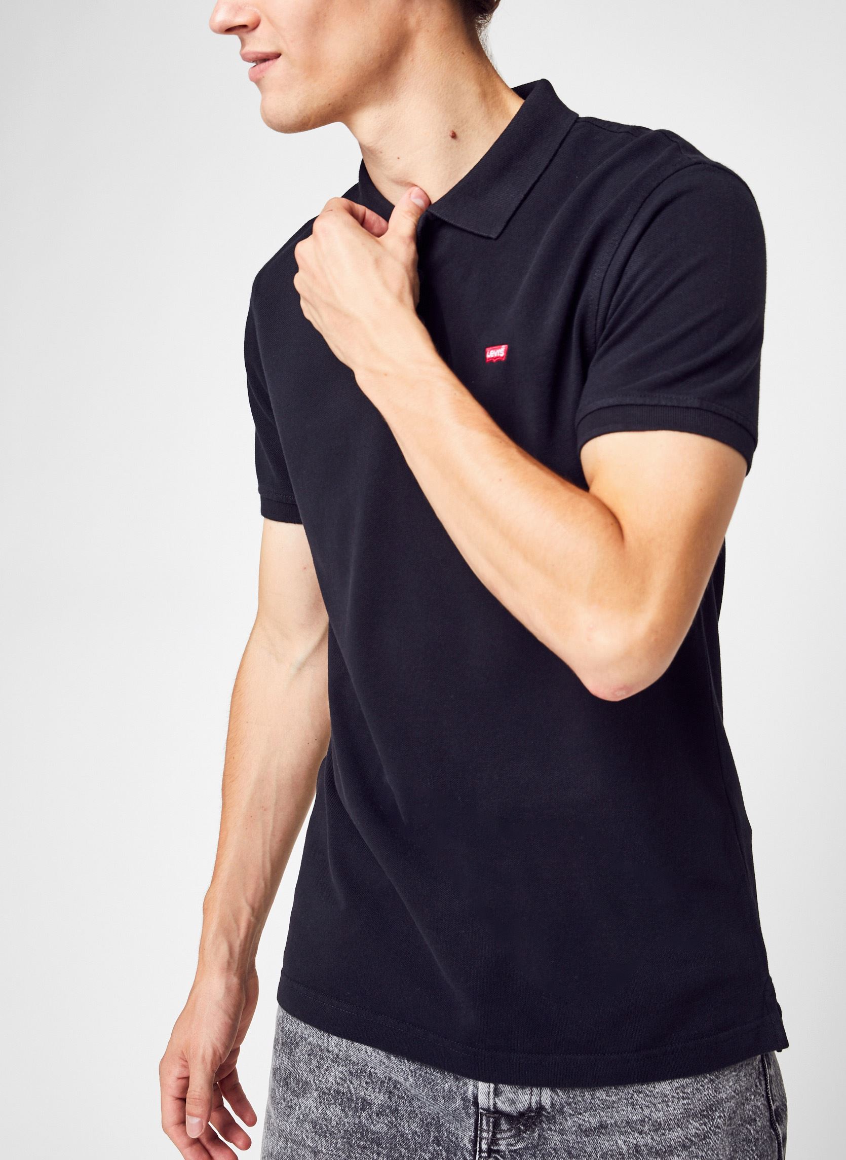 Polos New Levis Hm Polo homme noir Levi's Polos New Levis Hm Polo homme noir MINERAL BLACK