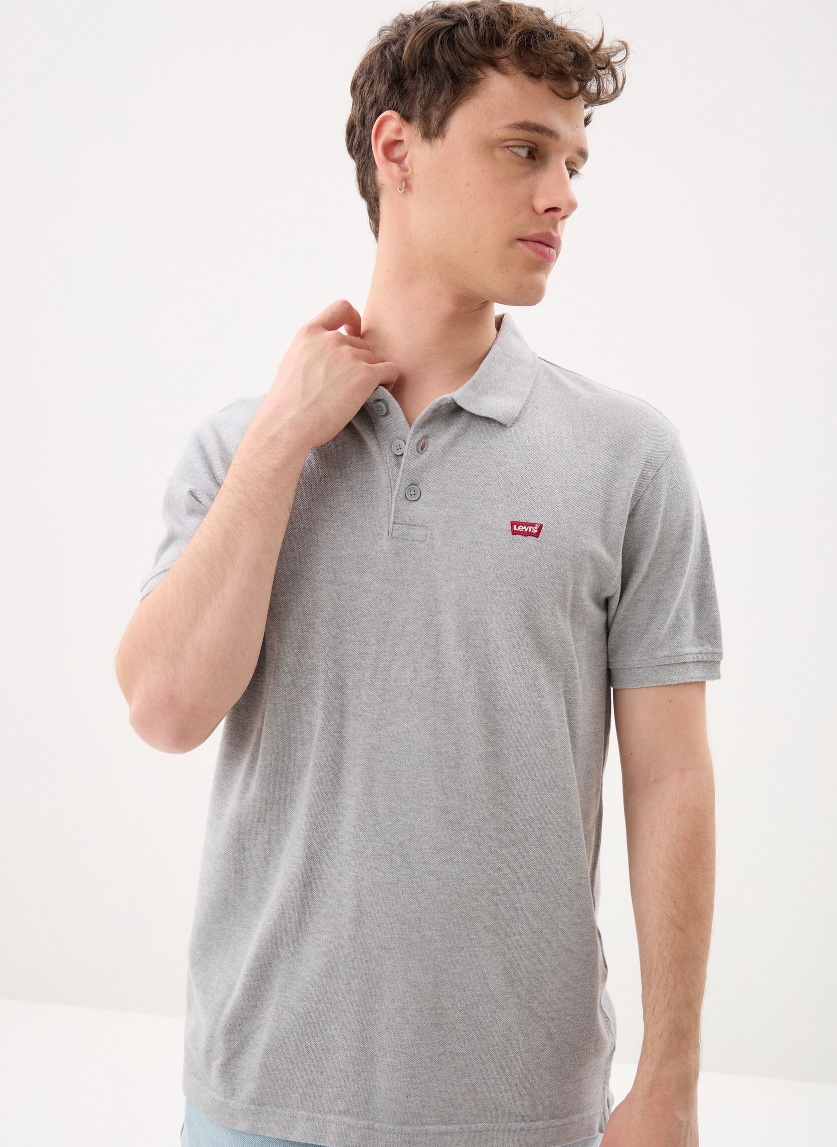 Levi' Housemark Polo T Shirt Homme Medium Heather - vue 1