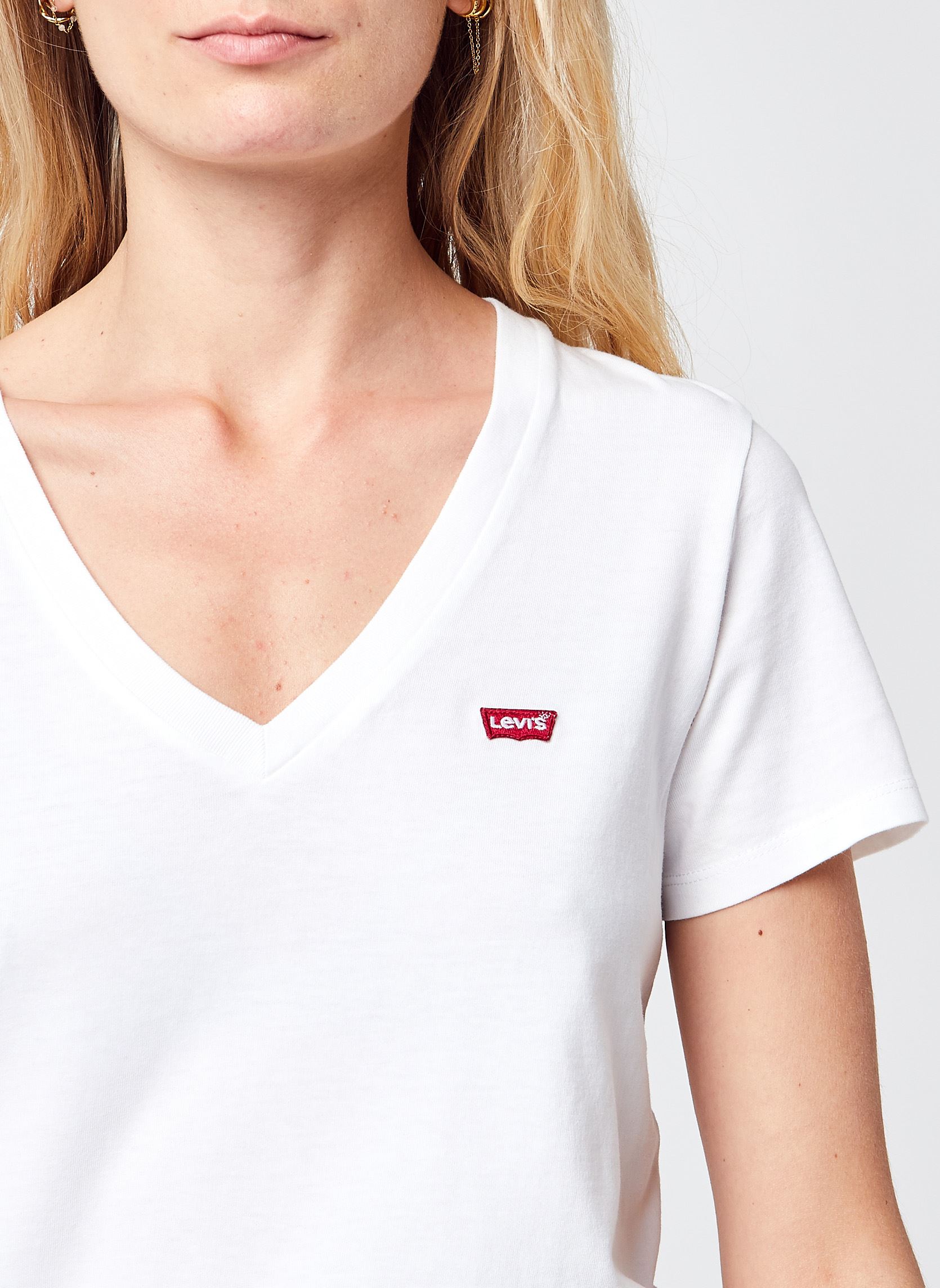 Tee-shirts Perfect Vneck femme blanc Levi's Tee-shirts Perfect Vneck femme blanc WHITE +
