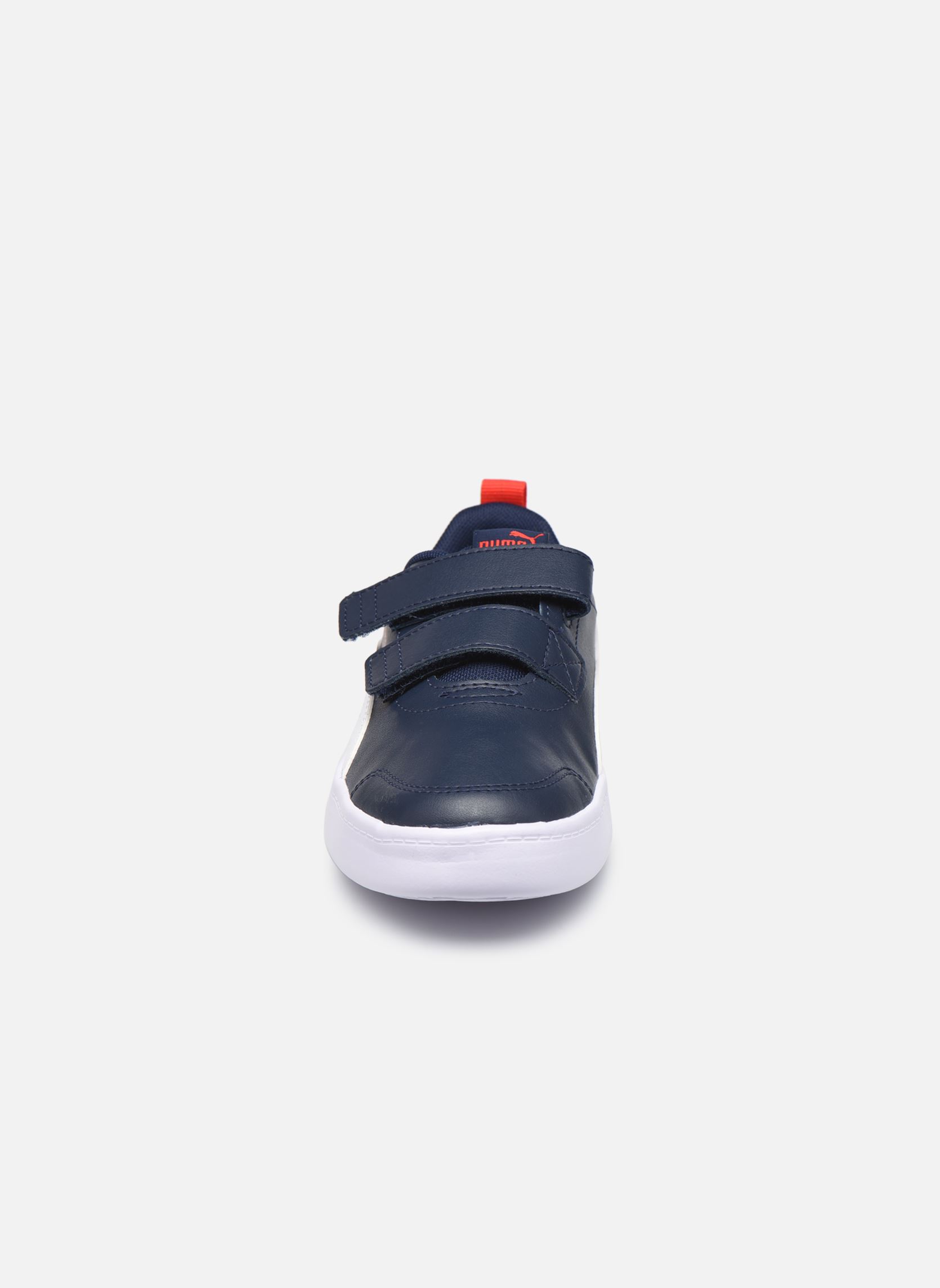 Niedrige Sneaker Ps Courtflex V2 blau Puma Niedrige Sneaker Ps Courtflex V2 blau PEACOAT-HIGH RISK RED