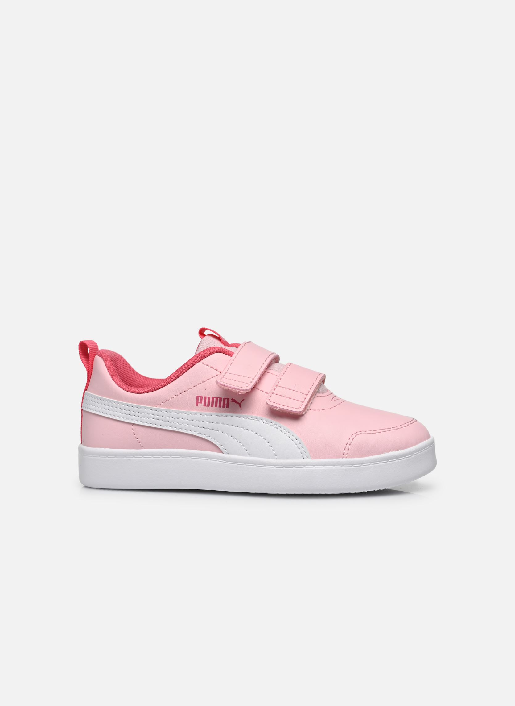 Niedrige Sneaker Ps Courtflex V2 mädchen rosa Puma Niedrige Sneaker Ps Courtflex V2 mädchen rosa ALMOND BLOSSOM-PUMA WHITE