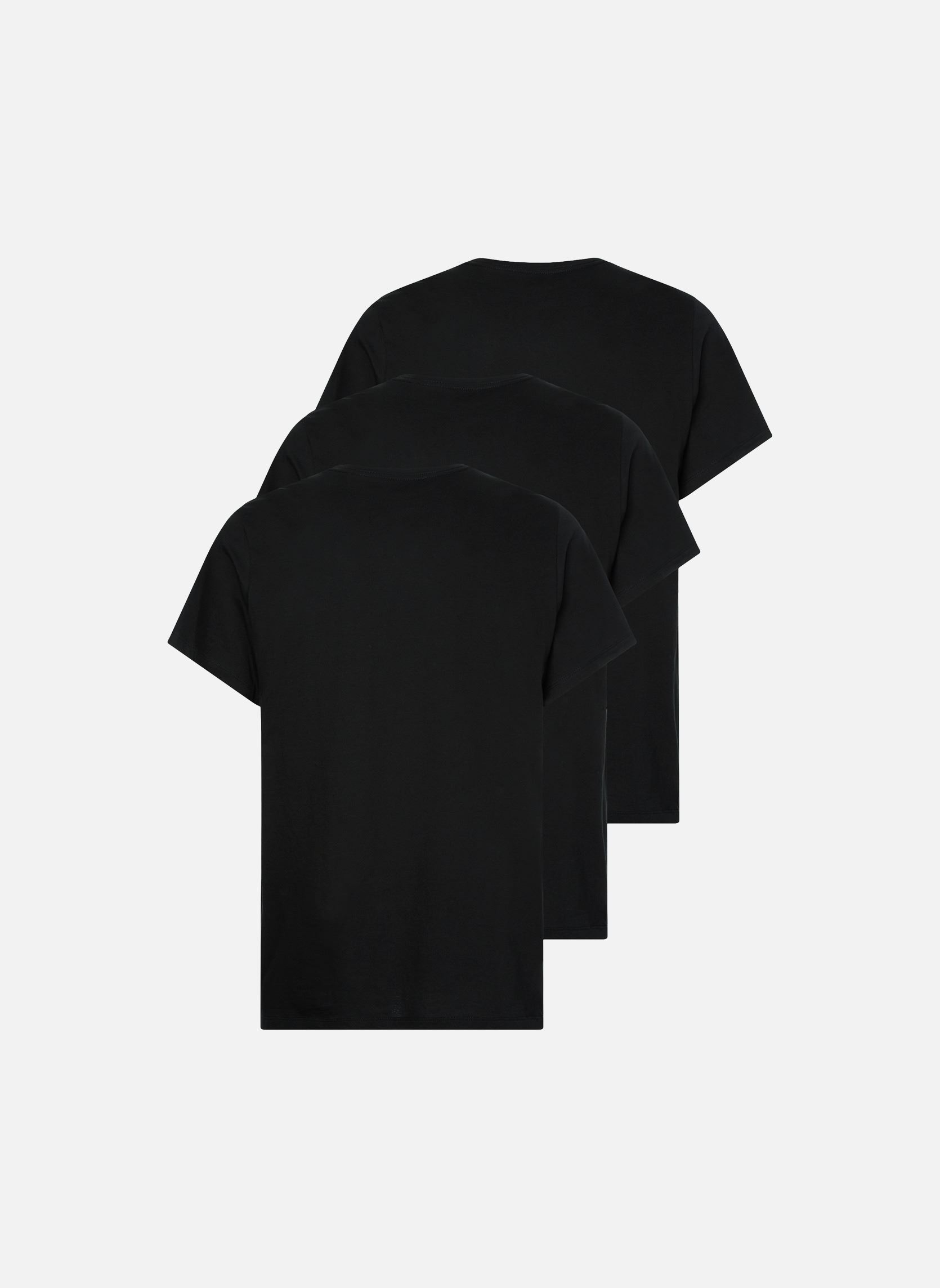 Tee-shirts SS Crew Neck 3Pk homme noir Calvin Klein Tee-shirts SS Crew Neck 3Pk homme noir BLACK