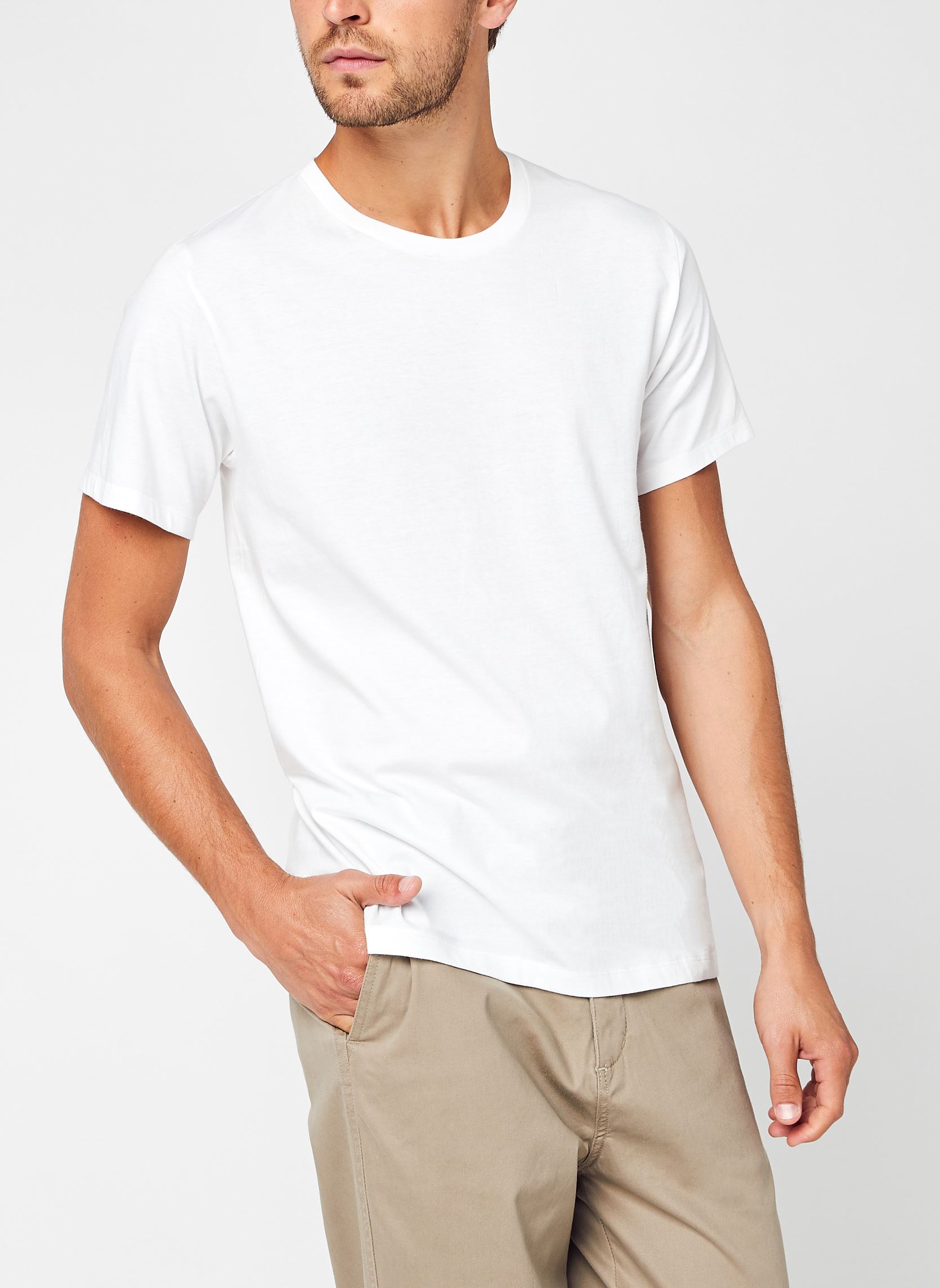 Tee-shirts SS Crew Neck 3Pk homme blanc Calvin Klein Tee-shirts SS Crew Neck 3Pk homme blanc White