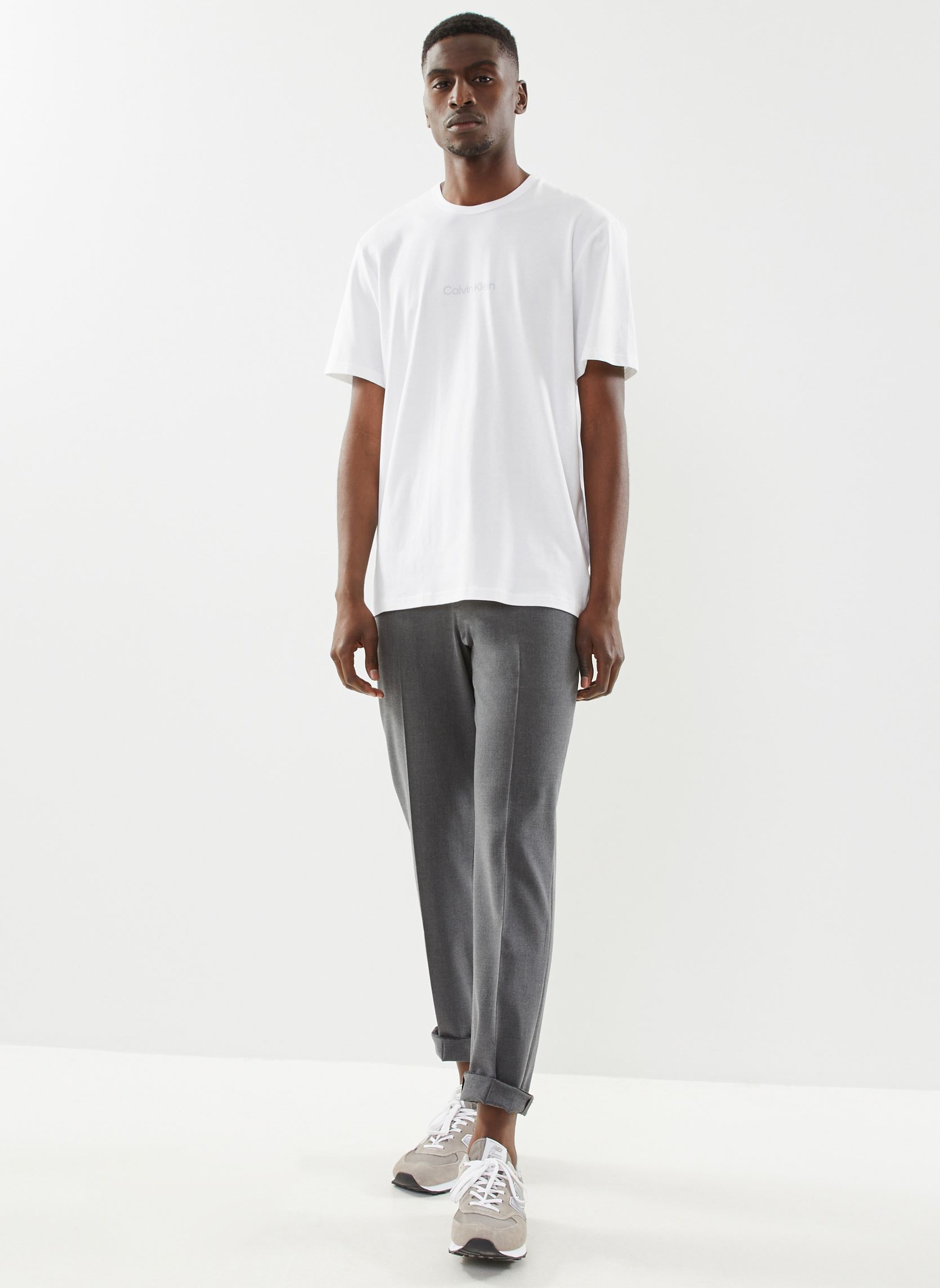 Tee-shirts SS Crew Neck homme blanc Calvin Klein Tee-shirts SS Crew Neck homme blanc 100