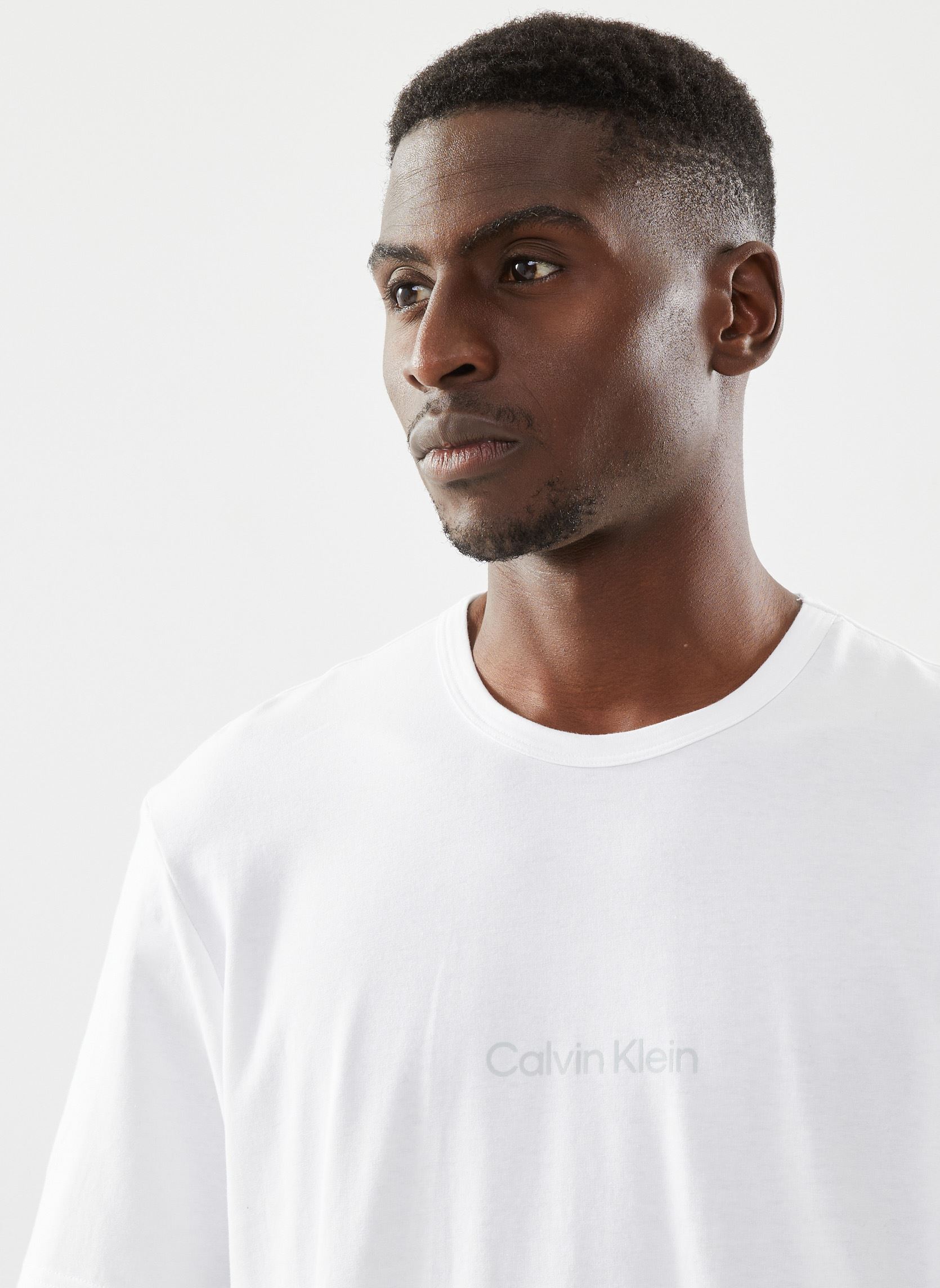 Tee-shirts SS Crew Neck homme blanc Calvin Klein Tee-shirts SS Crew Neck homme blanc 100
