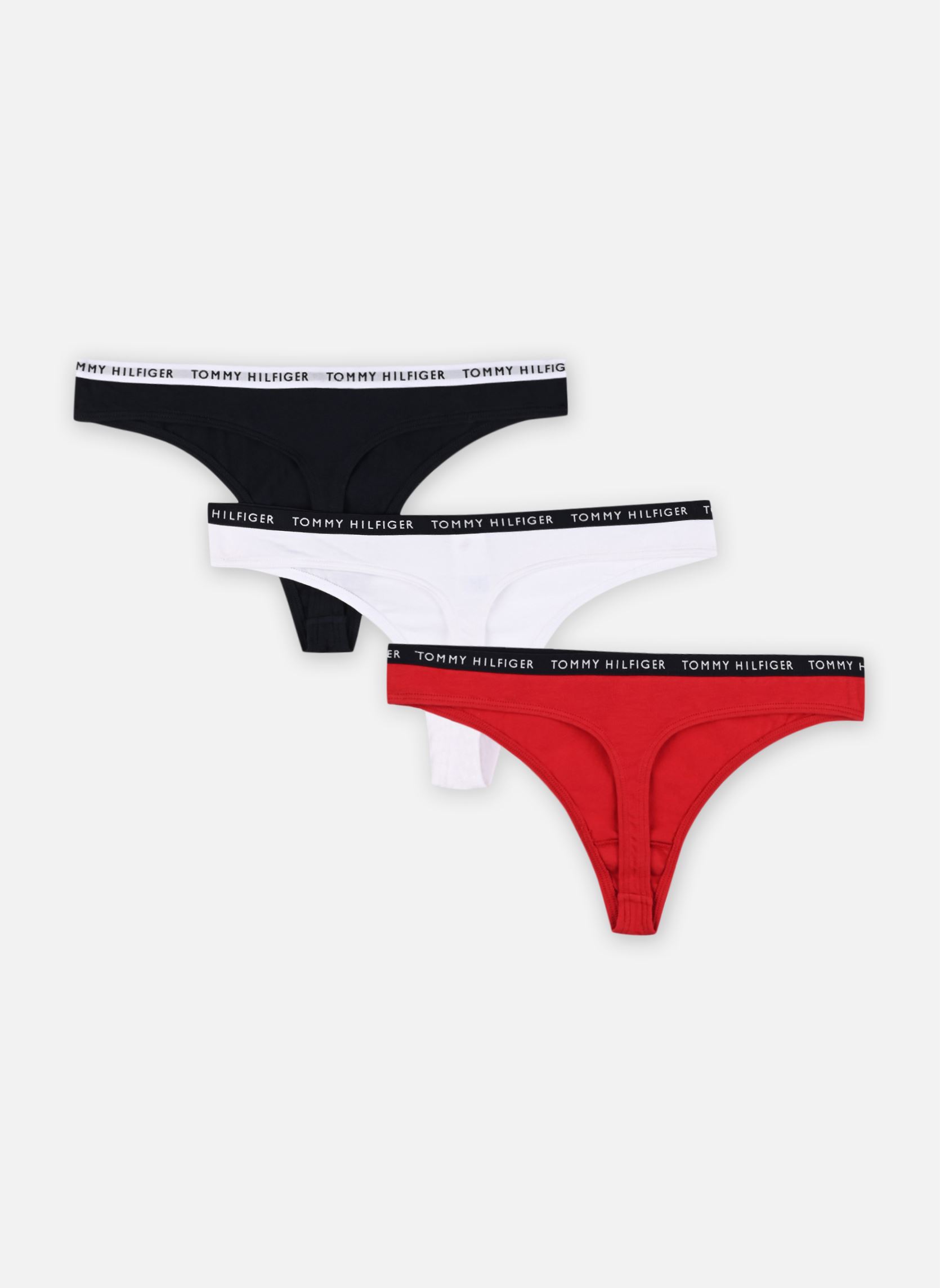 Culottes 3P Thong femme multicolore Tommy Hilfiger Culottes 3P Thong femme multicolore 0WS