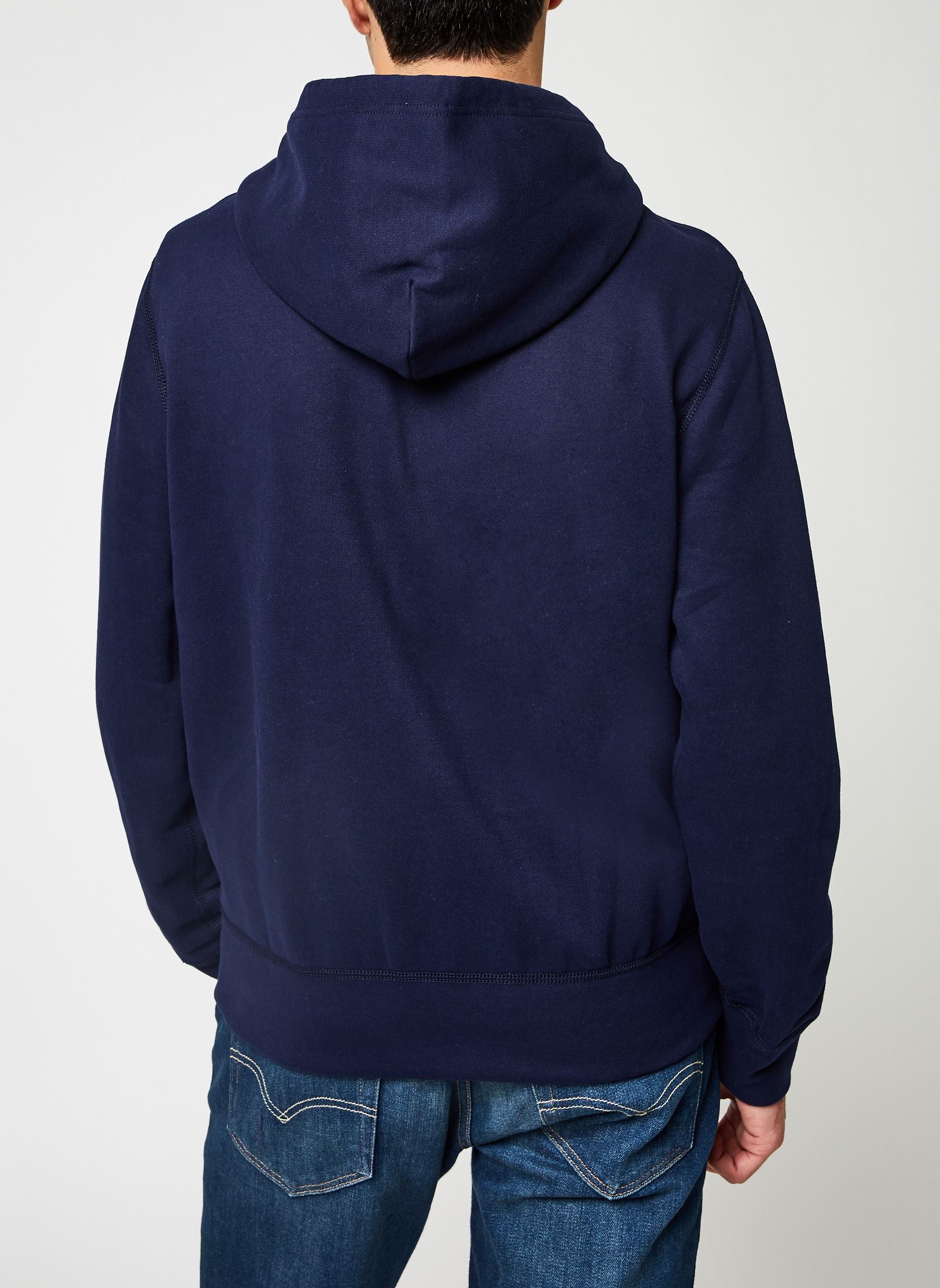 Sweats zippés Le sweat à capuche RL en molleton homme bleu Polo Ralph Lauren Sweats zippés Le sweat à capuche RL en molleton homme bleu CRUISE NAVY
