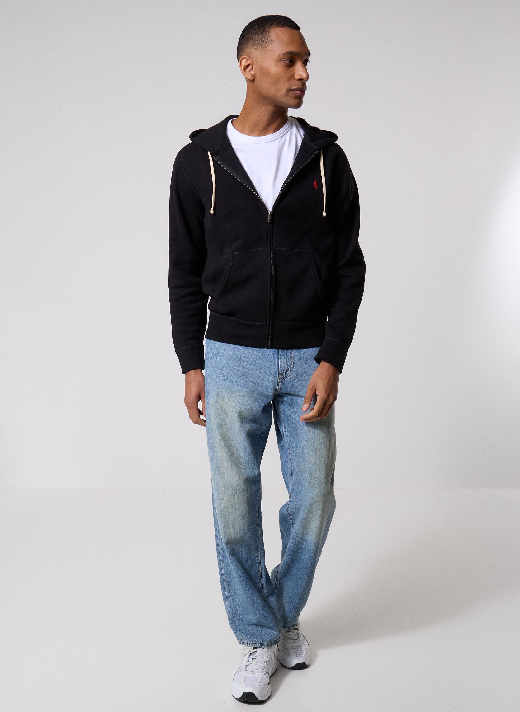 Sweaters met rits Le sweat à capuche RL en molleton heren zwart Polo Ralph Lauren Sweaters met rits Le sweat à capuche RL en molleton heren zwart POLO BLACK