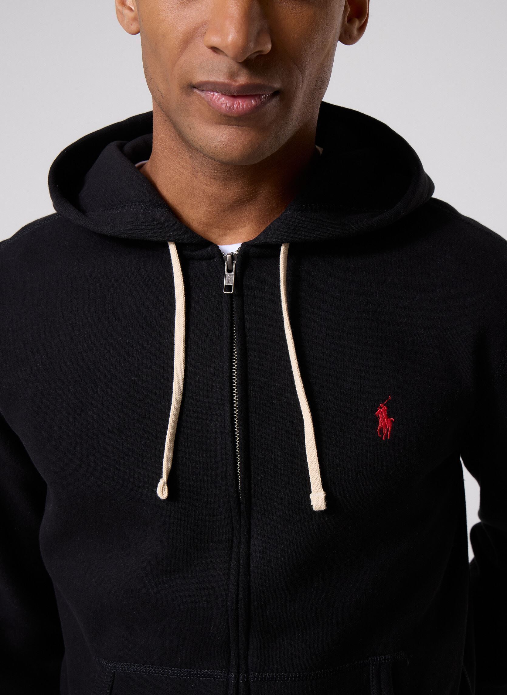 Sweaters met rits Le sweat à capuche RL en molleton heren zwart Polo Ralph Lauren Sweaters met rits Le sweat à capuche RL en molleton heren zwart POLO BLACK