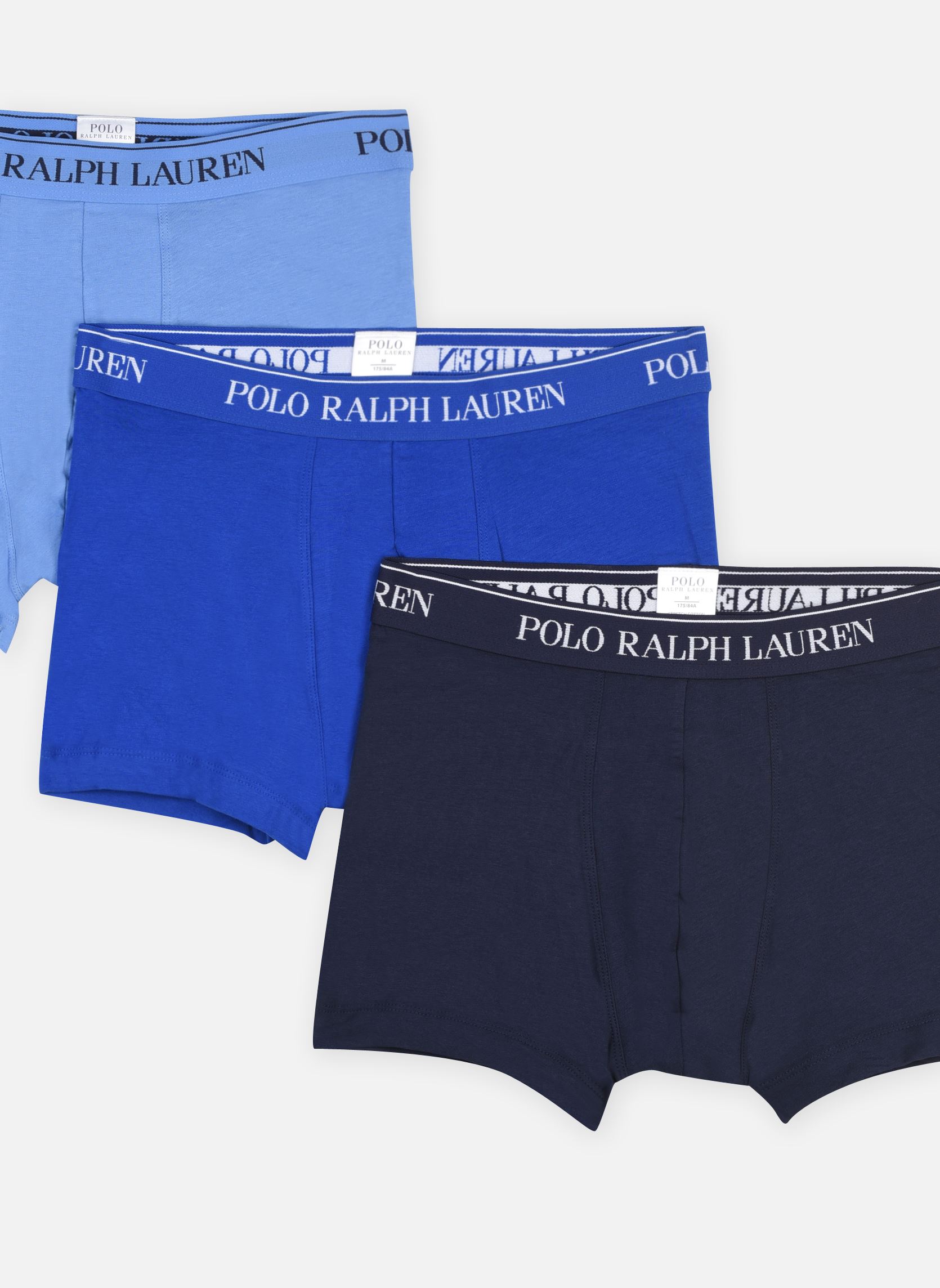 Pantalons Lot de 3 slips-boxers en coton stretch homme multicolore Polo Ralph Lauren Pantalons Lot de 3 slips-boxers en coton stretch homme multicolore 3PK CR NVY/SAPH STAR/BRMDA BLU
