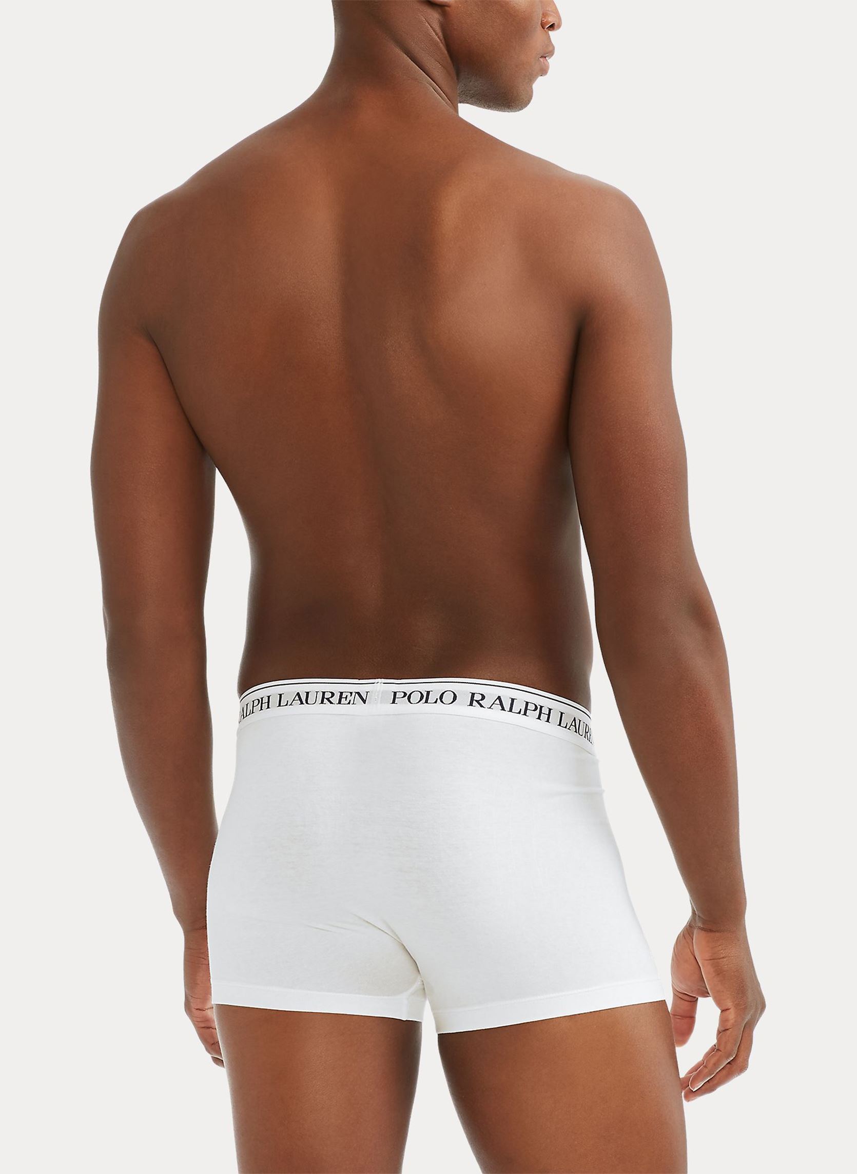 Pantalons Lot de 3 slips-boxers en coton stretch homme blanc Polo Ralph Lauren Pantalons Lot de 3 slips-boxers en coton stretch homme blanc 3PK WHITE/WHITE/WHITE