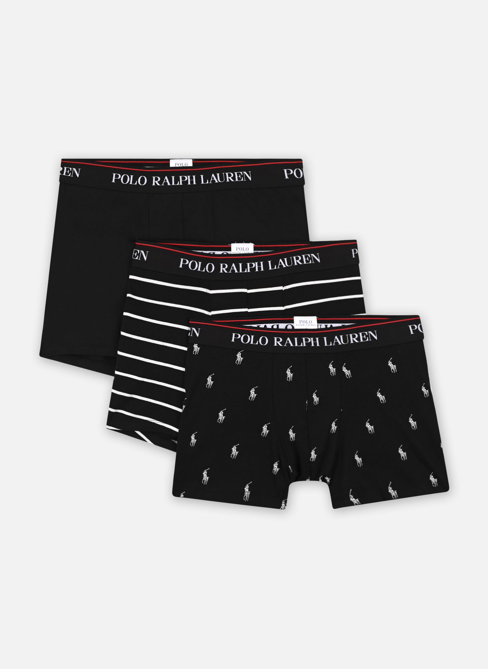 Vêtements Polo Ralph Lauren 3 slips-boxers classiques coton stretch 714830299 pour Homme