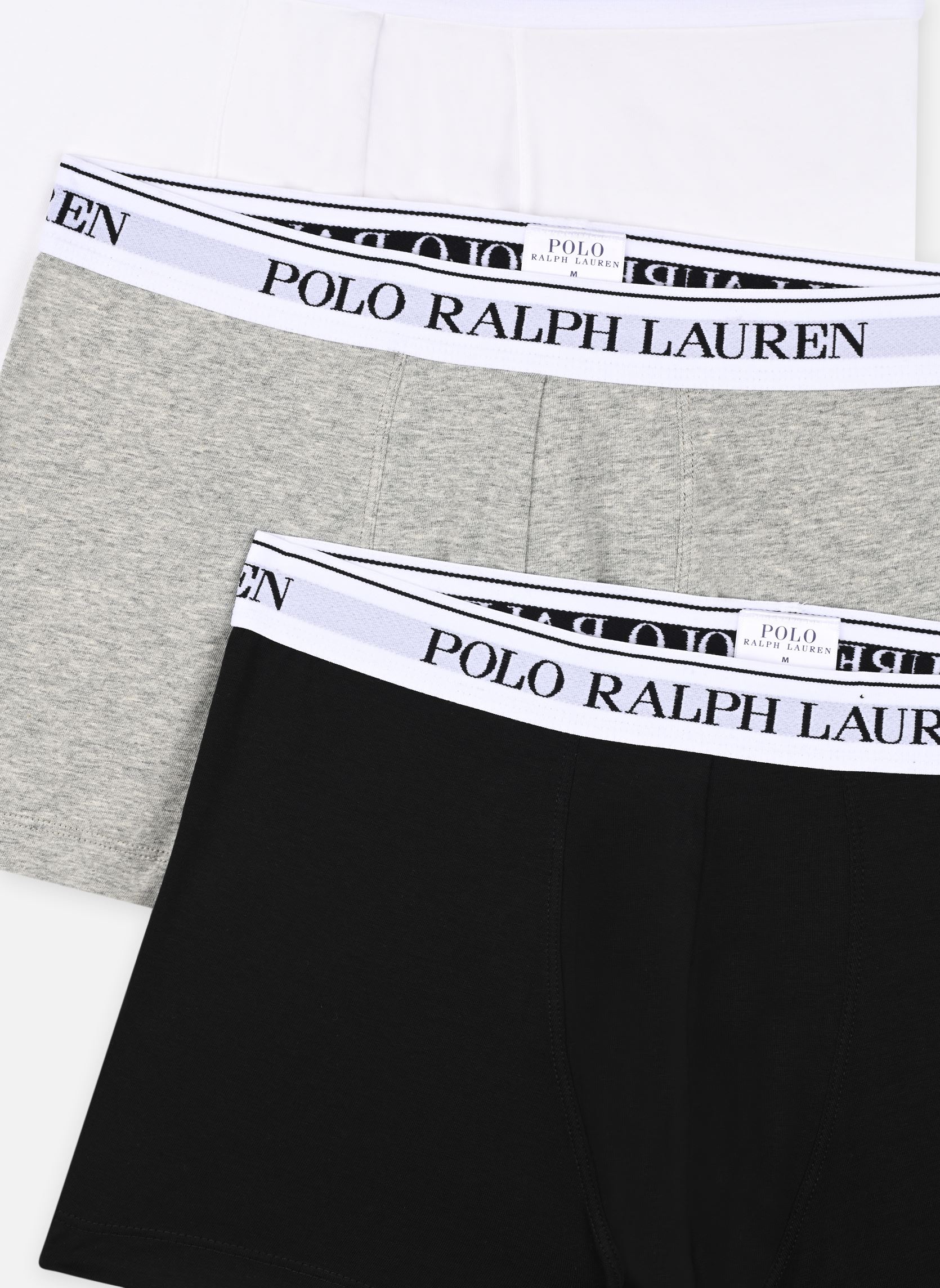 Broeken 3 slips-boxers classiques coton stretch heren zwart Polo Ralph Lauren Broeken 3 slips-boxers classiques coton stretch heren zwart 3PK AND HTHR/BLACK/WHITE
